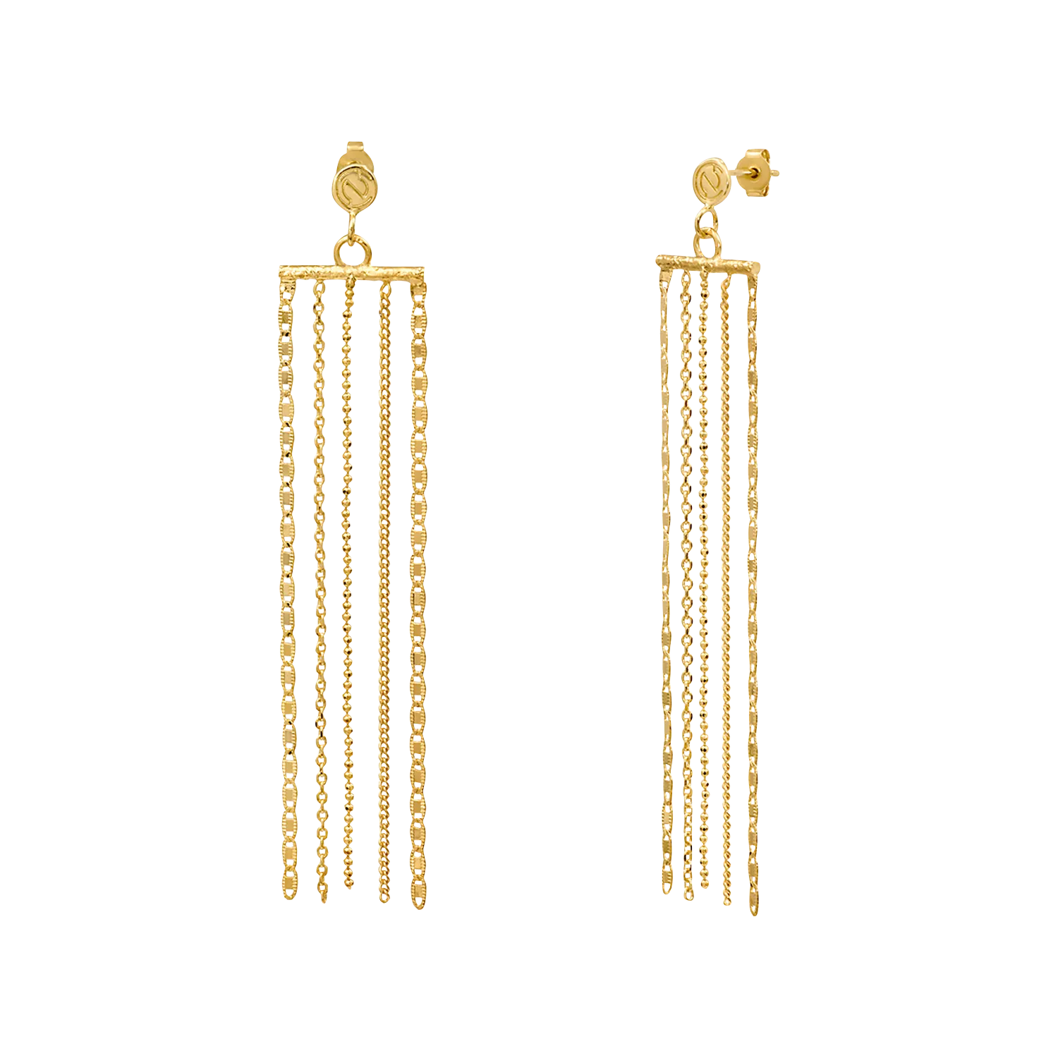 Constance - Ohrringe aus Messing Golden BYZANCE