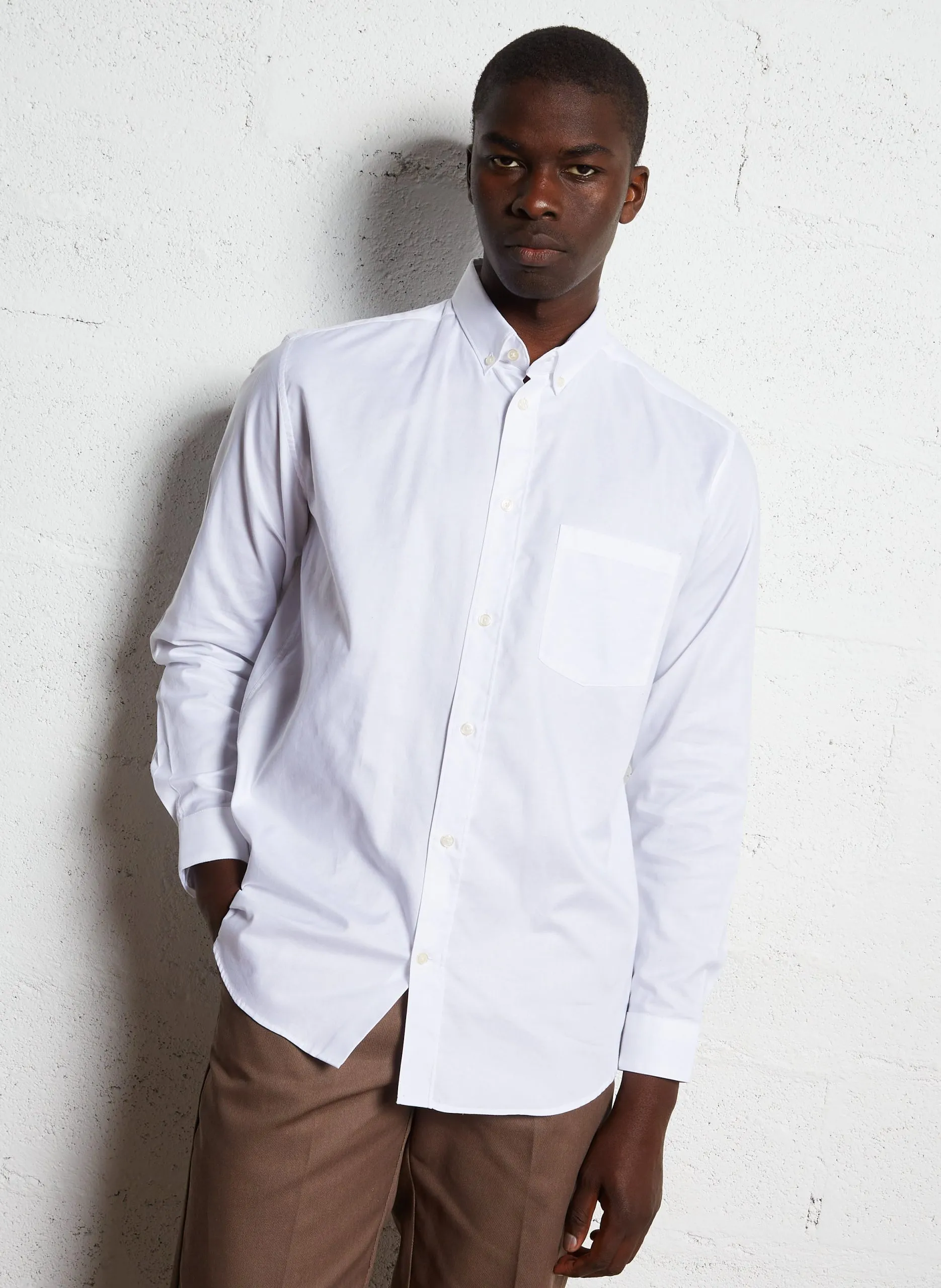 Dakota - Regular-Fit-Hemd aus Baumwolle Weiss EUGAN