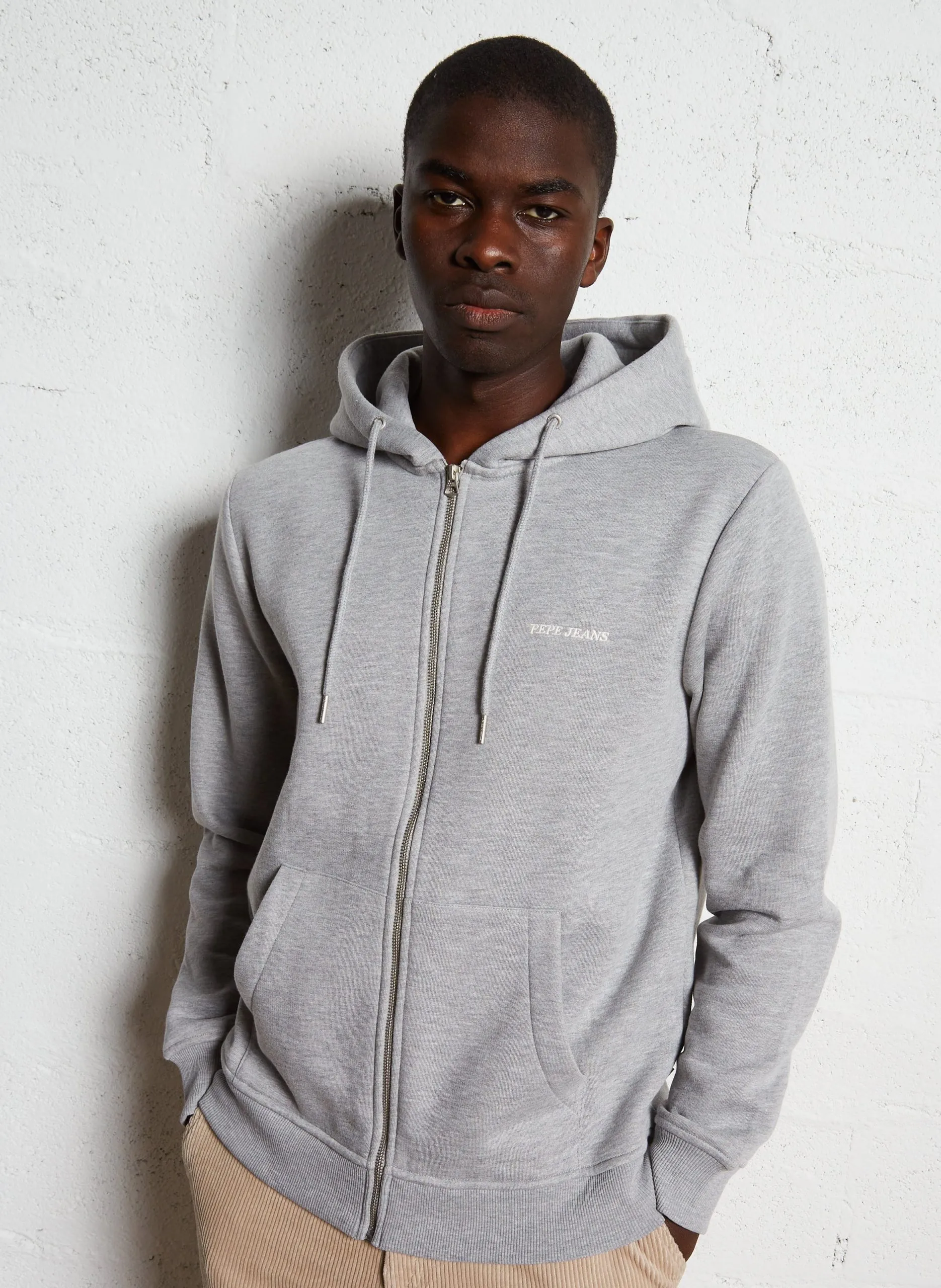 Sweatshirt aus Baumwoll-Mix Grau