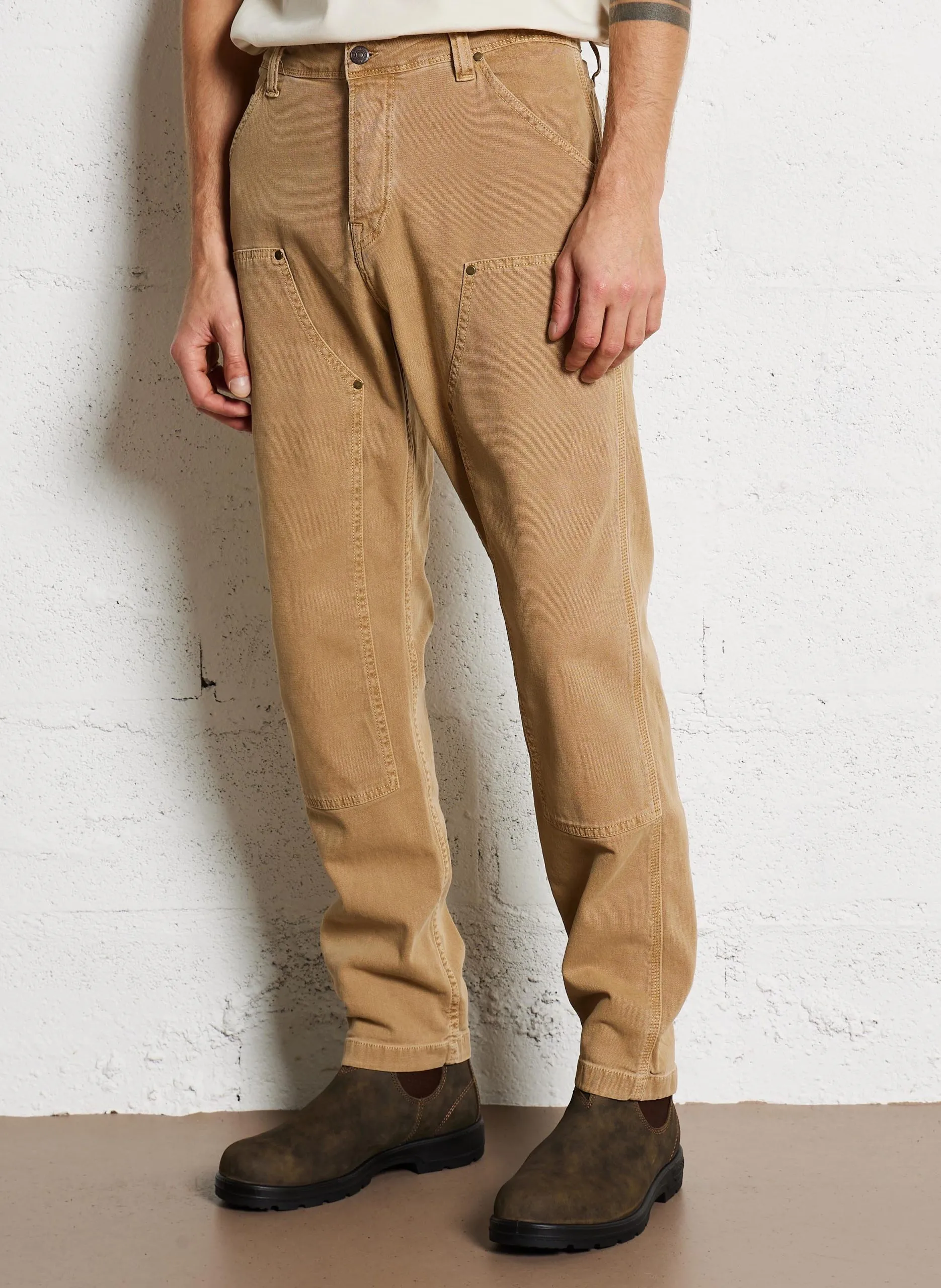 Cargohose aus Baumwoll-Mix Braun MECANIK