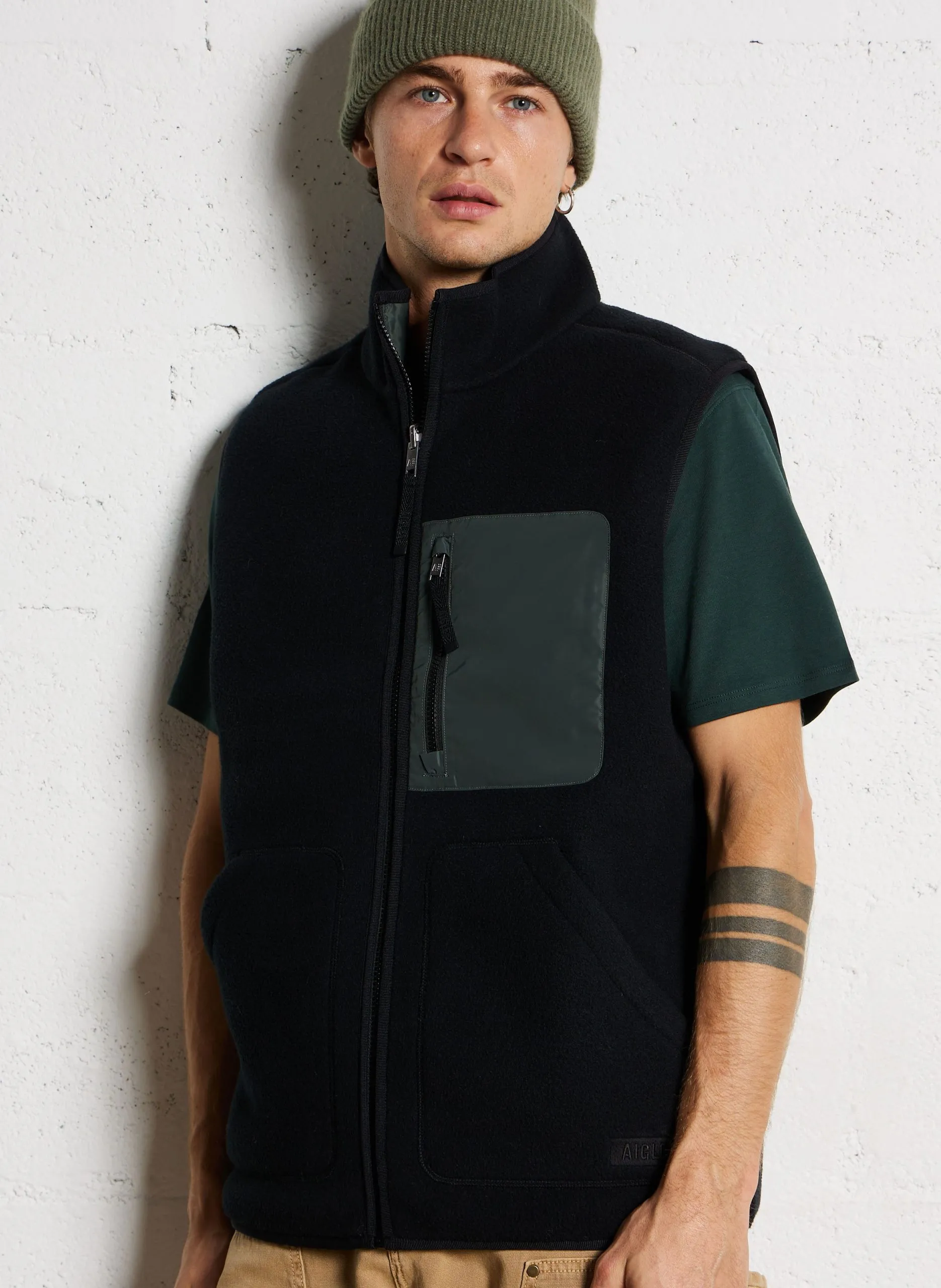 Jacke mit Stehkragen Schwarz