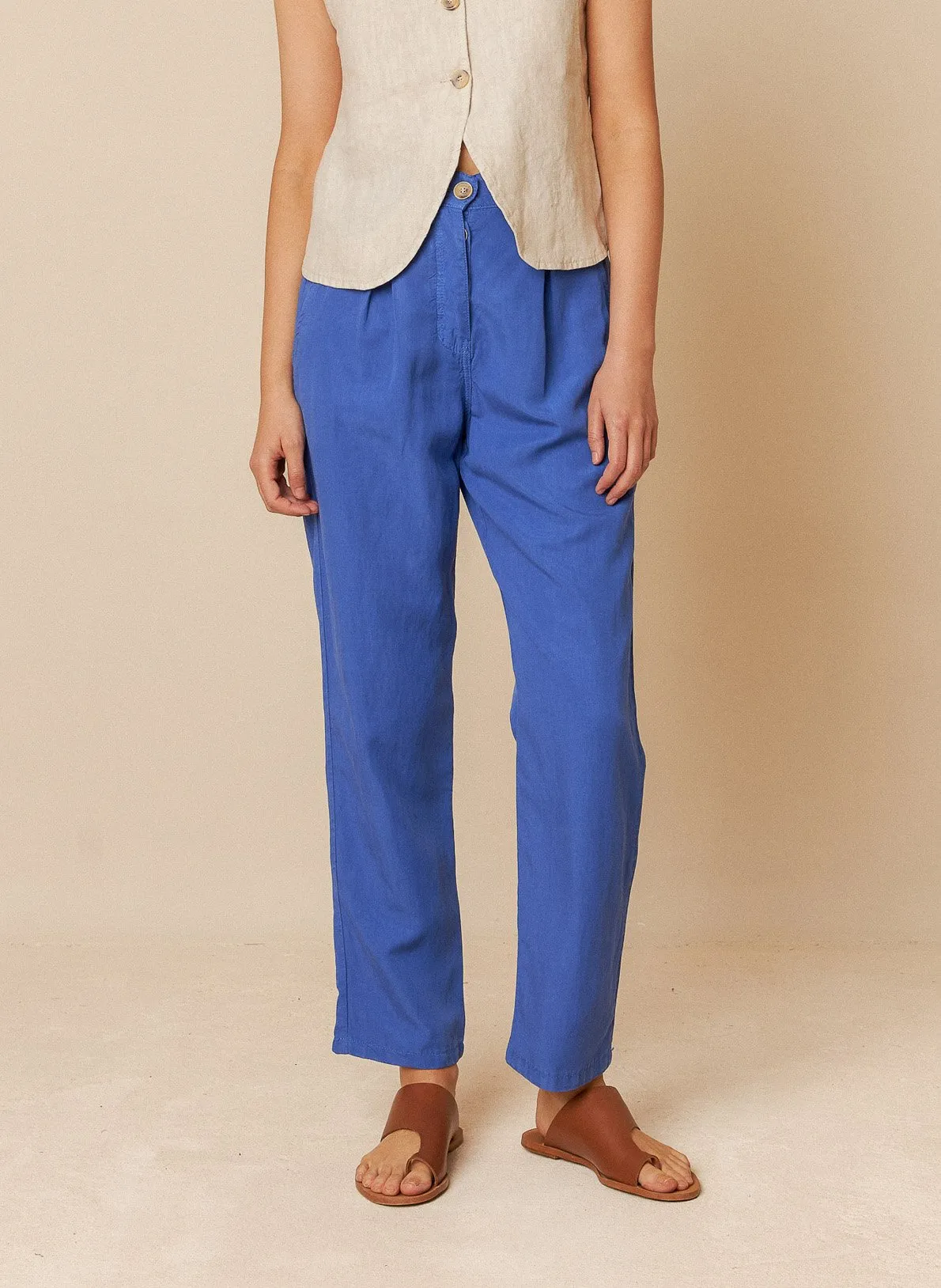 Blazer aus Leinen Silber