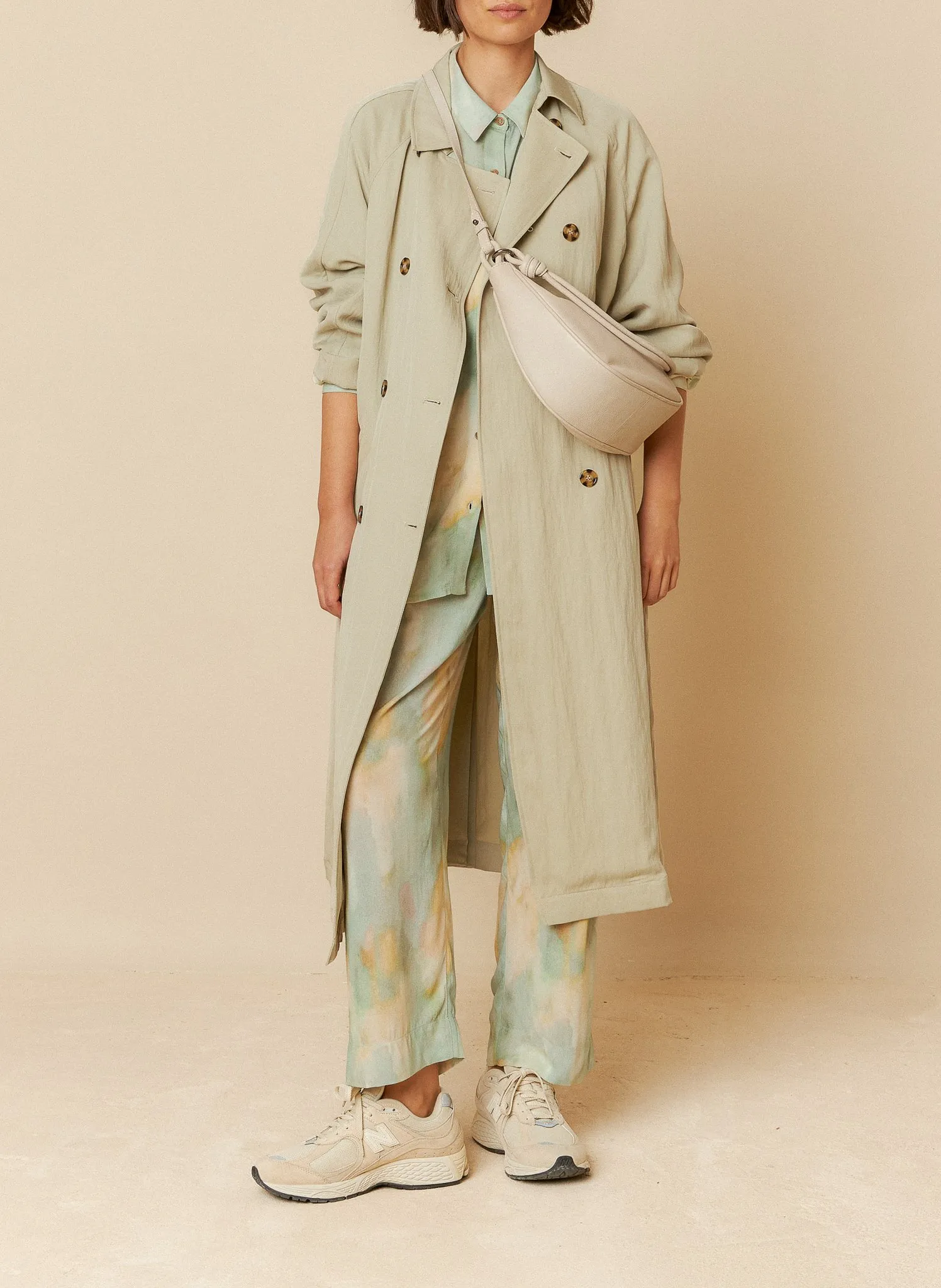 Oversize-Trenchcoat Beige