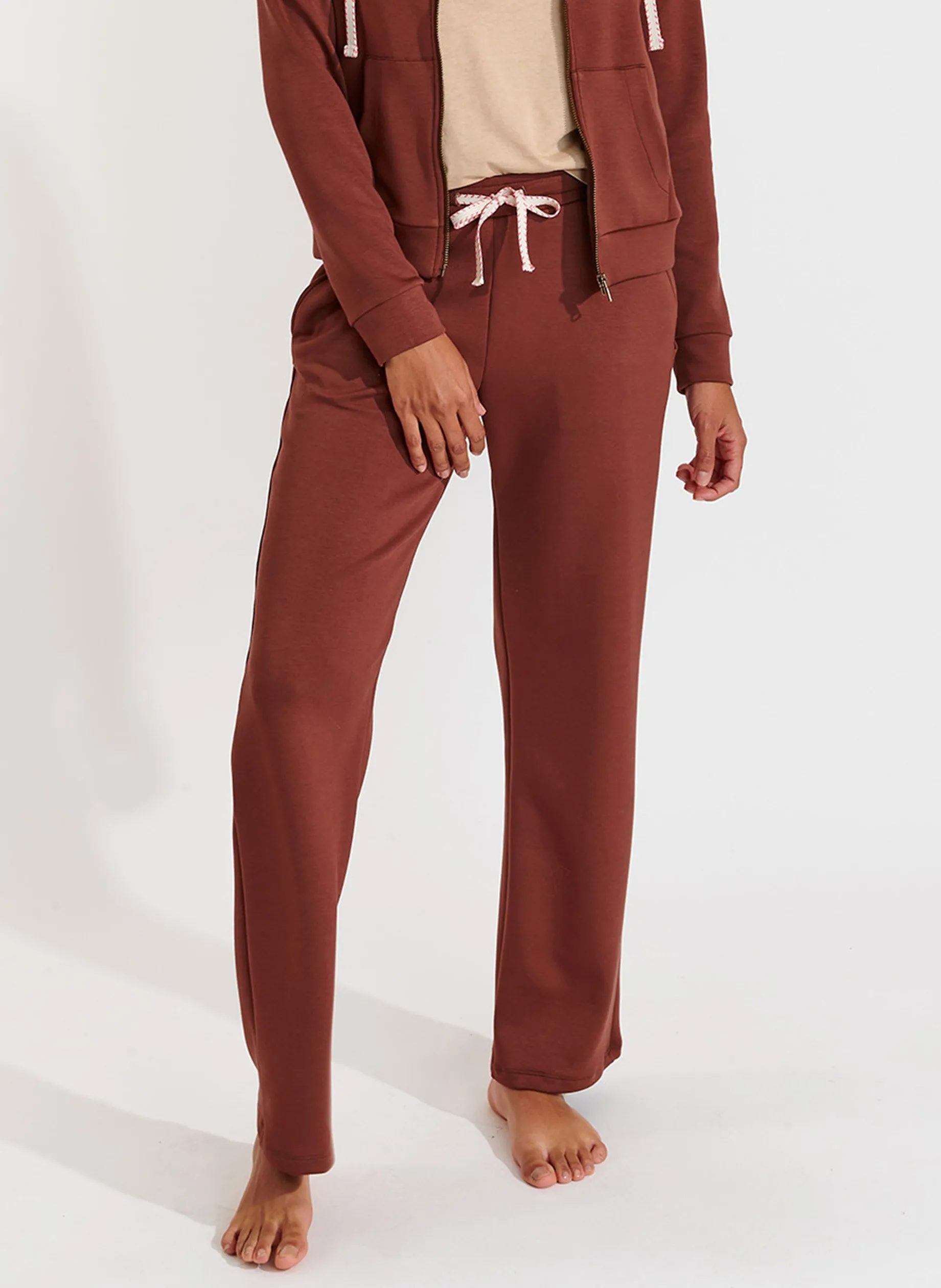 Gerade geschnittene Jogginghose Braun FLOWEGA BAYJOY