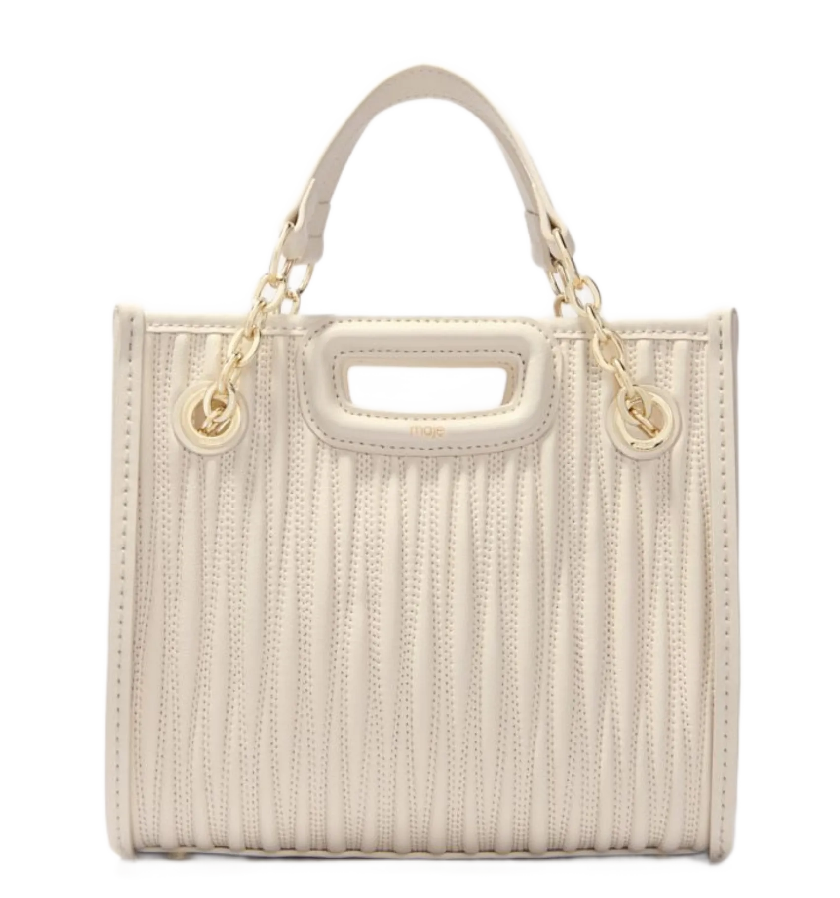 Brieftasche aus Leder Beige M CABAS MINI