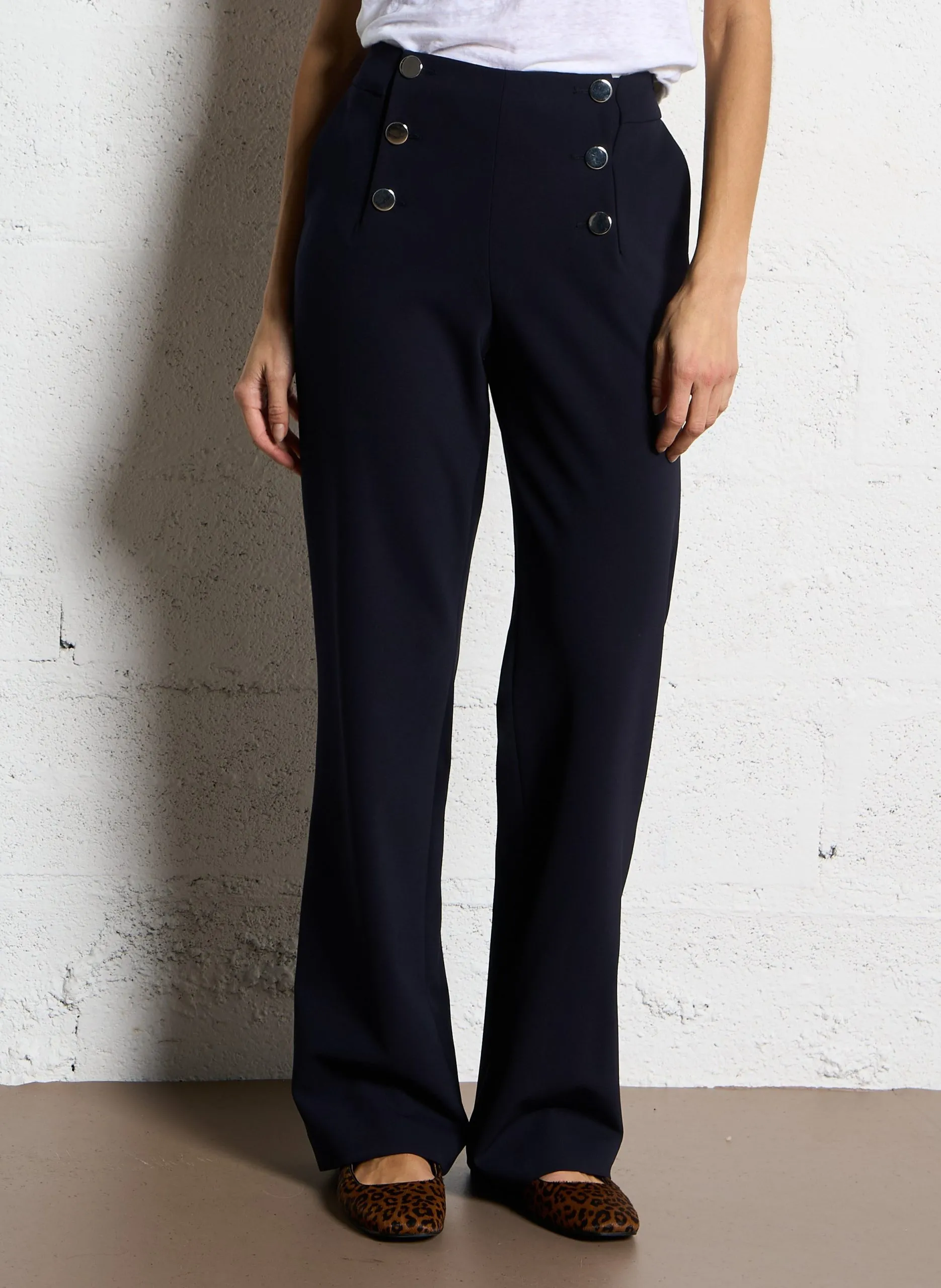 Gerade geschnittene Hose Blau HUBERT