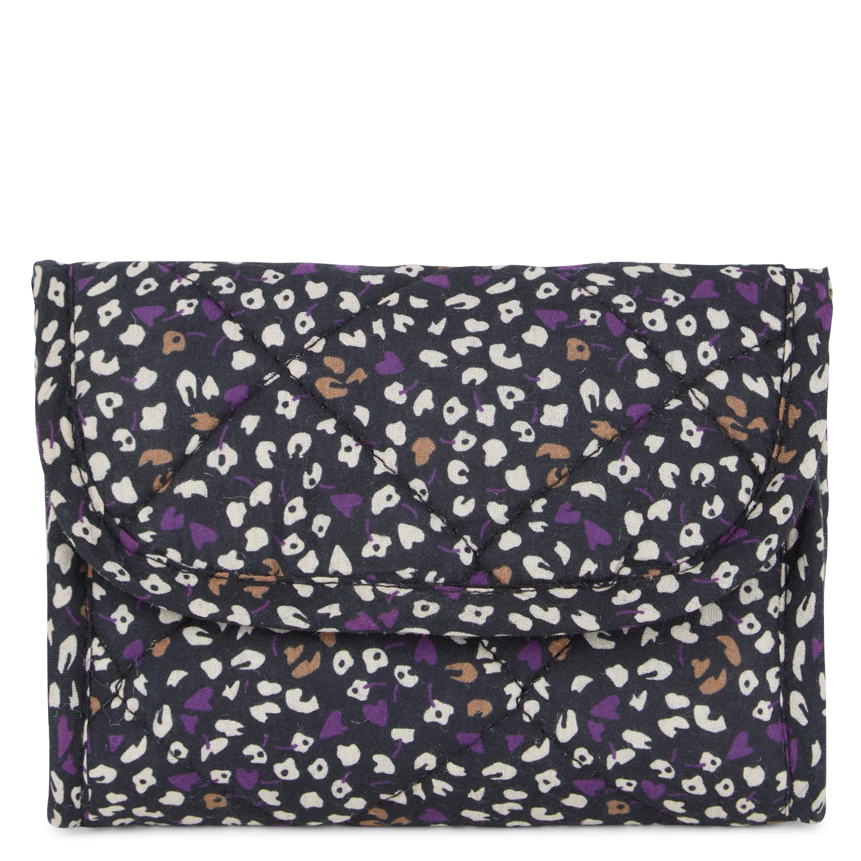 Clutch aus Baumwolle Violett
