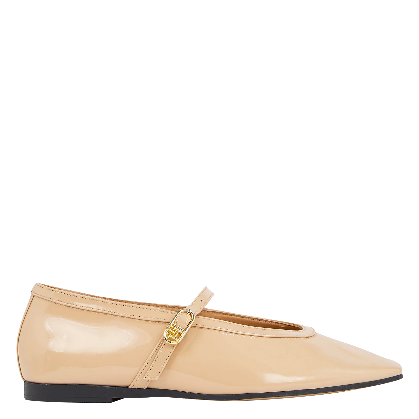 Ballerinas aus Lackleder Rosa