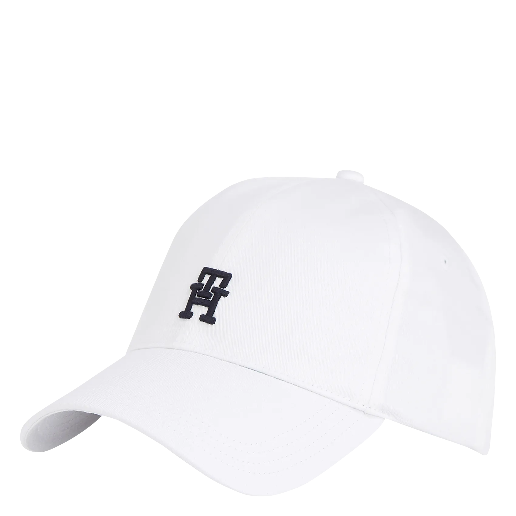 Bio-Baumwoll-Monogramm-Kappe Weiss