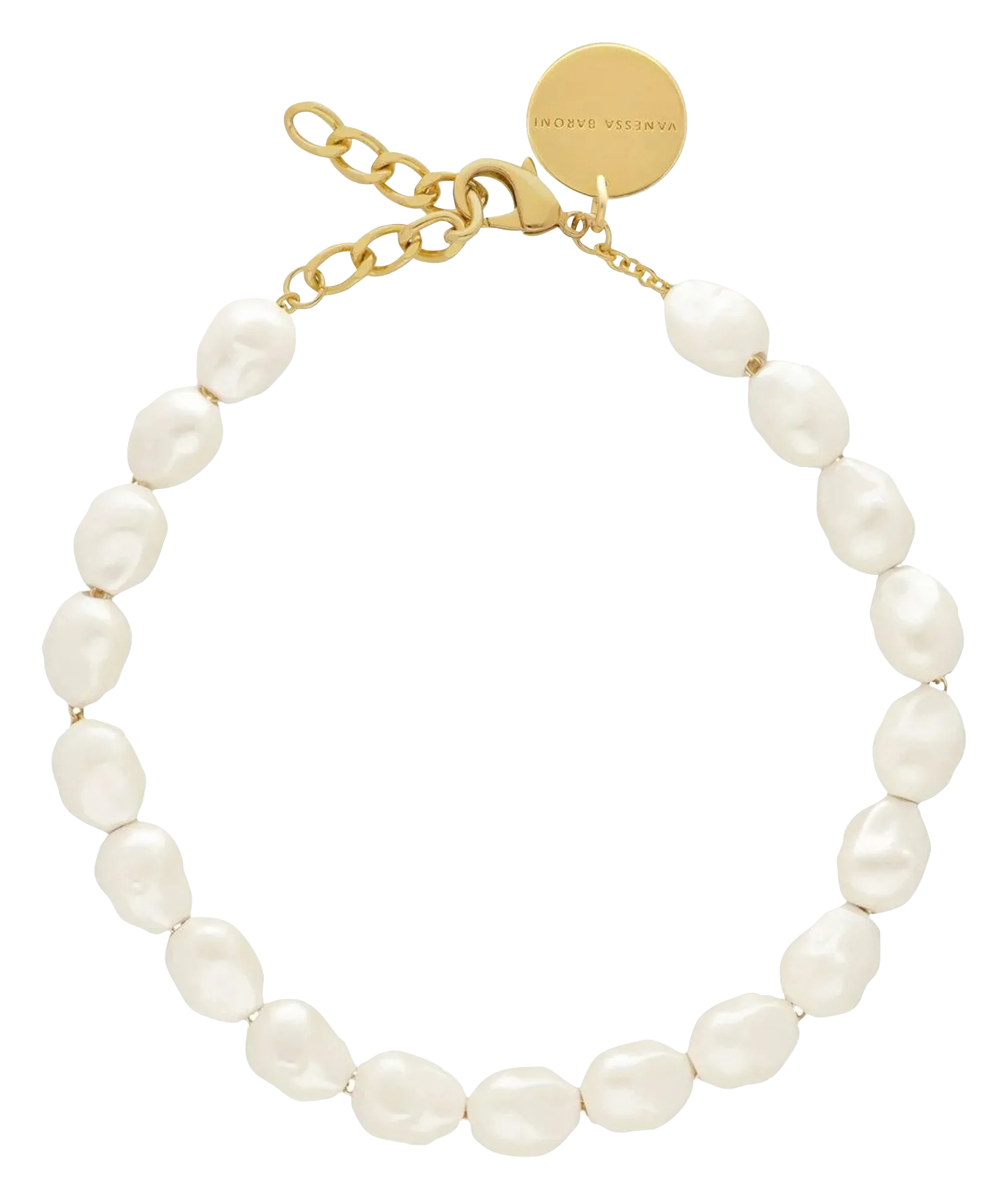 Perlenhalskette Weiss ORGANIC PEARL