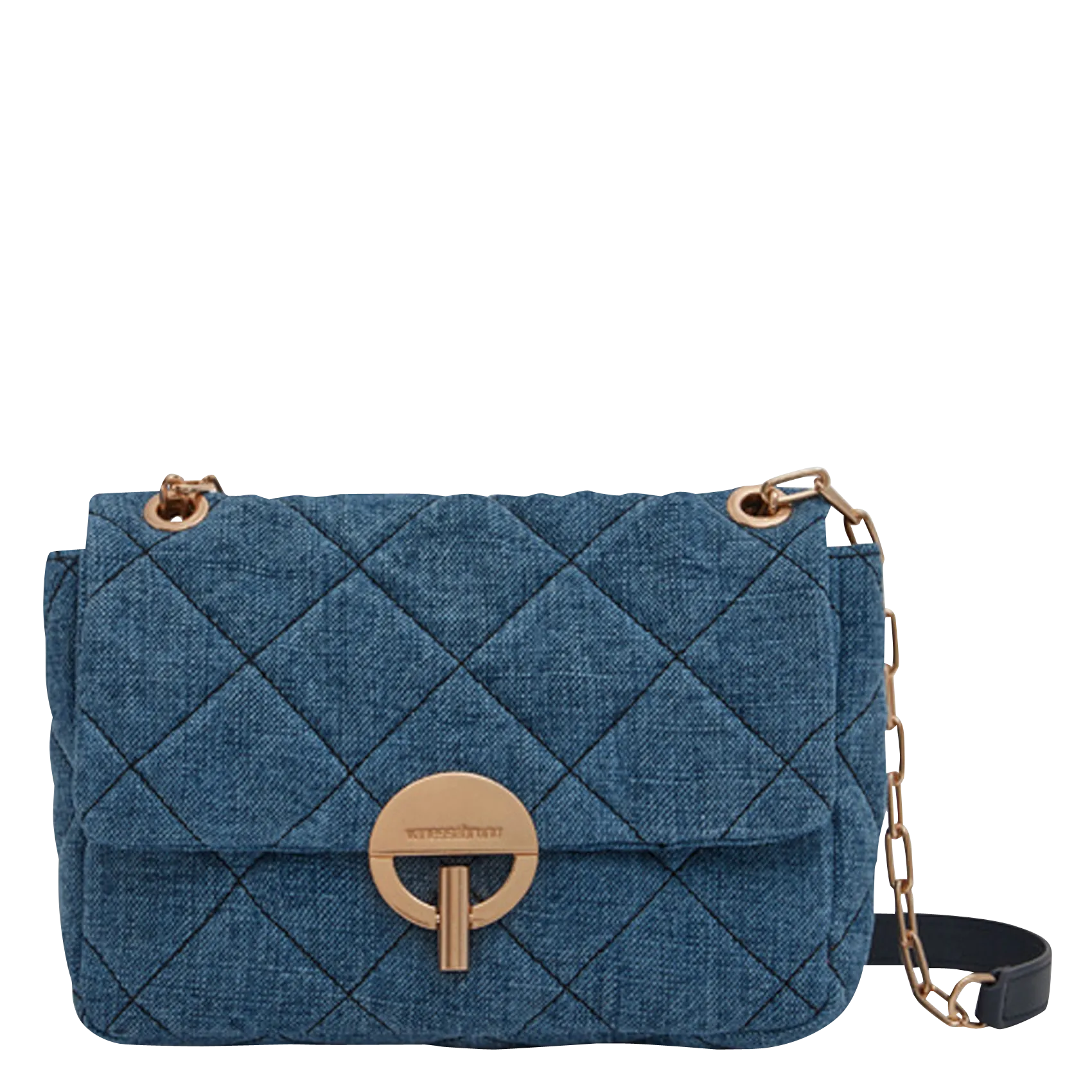 Umhängetasche aus Leinen Blau MOON L