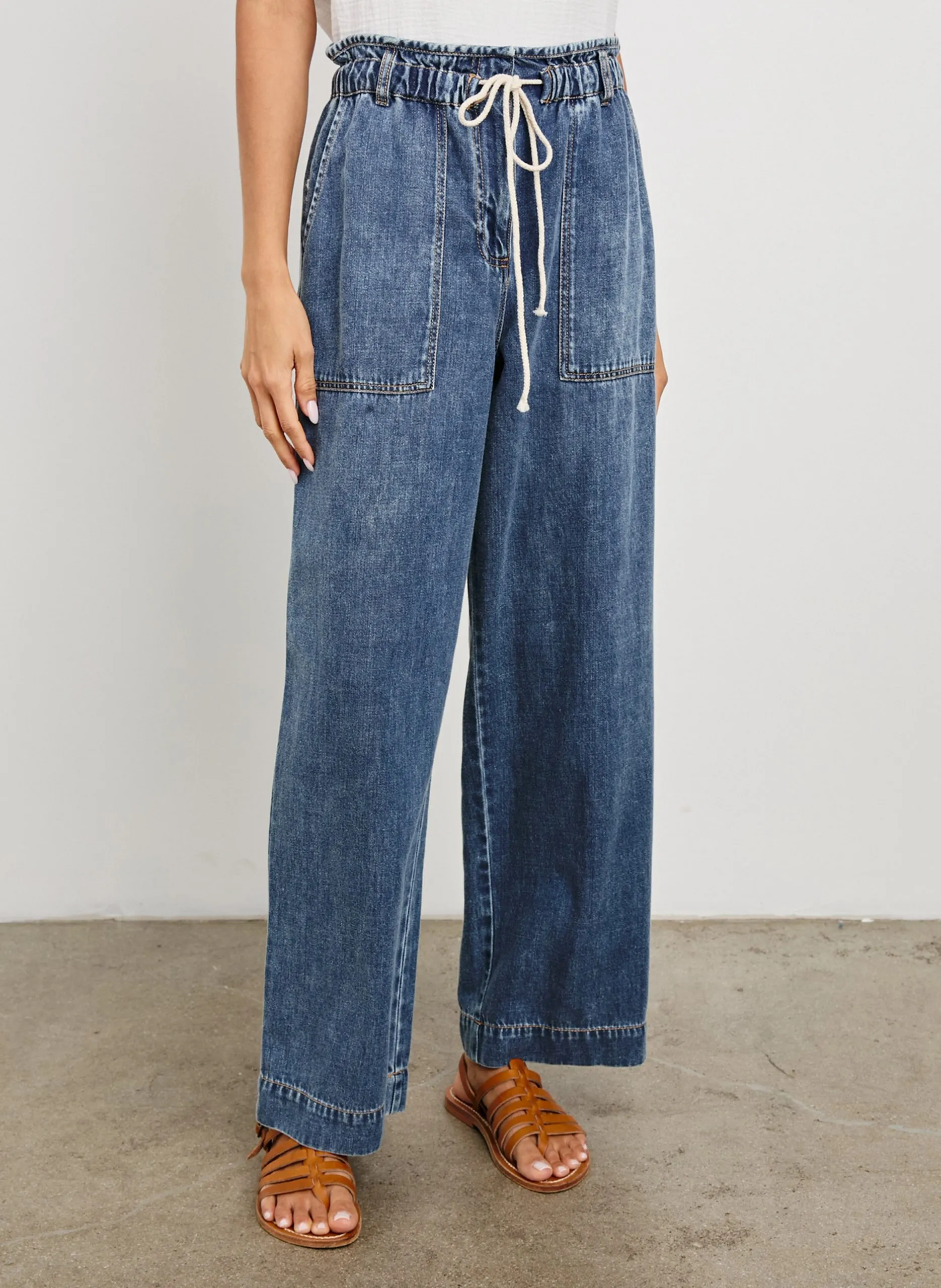 Chinohose aus Baumwoll-Mix Blau RYAN