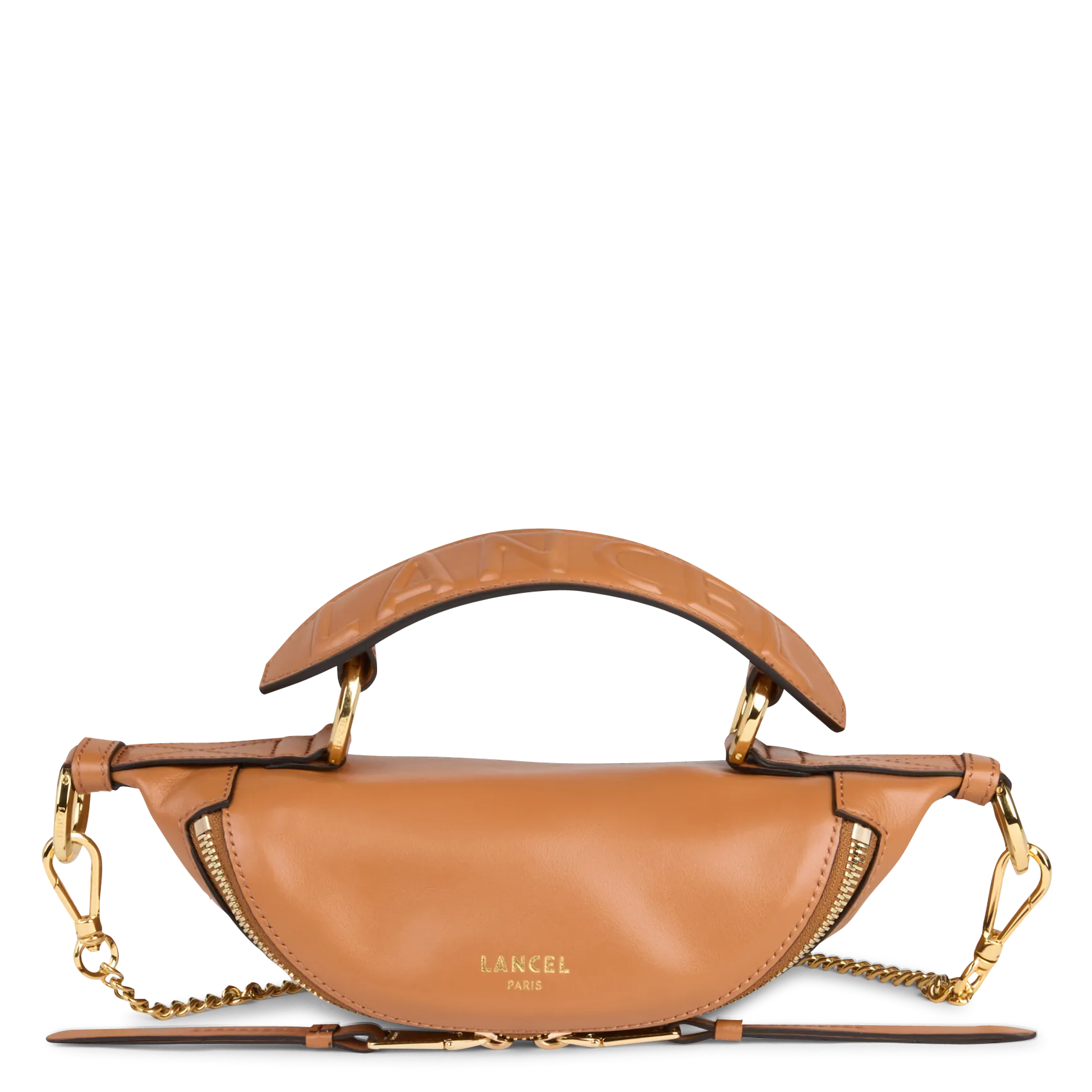 Brieftasche aus Leder Beige ORIGAMI MINI