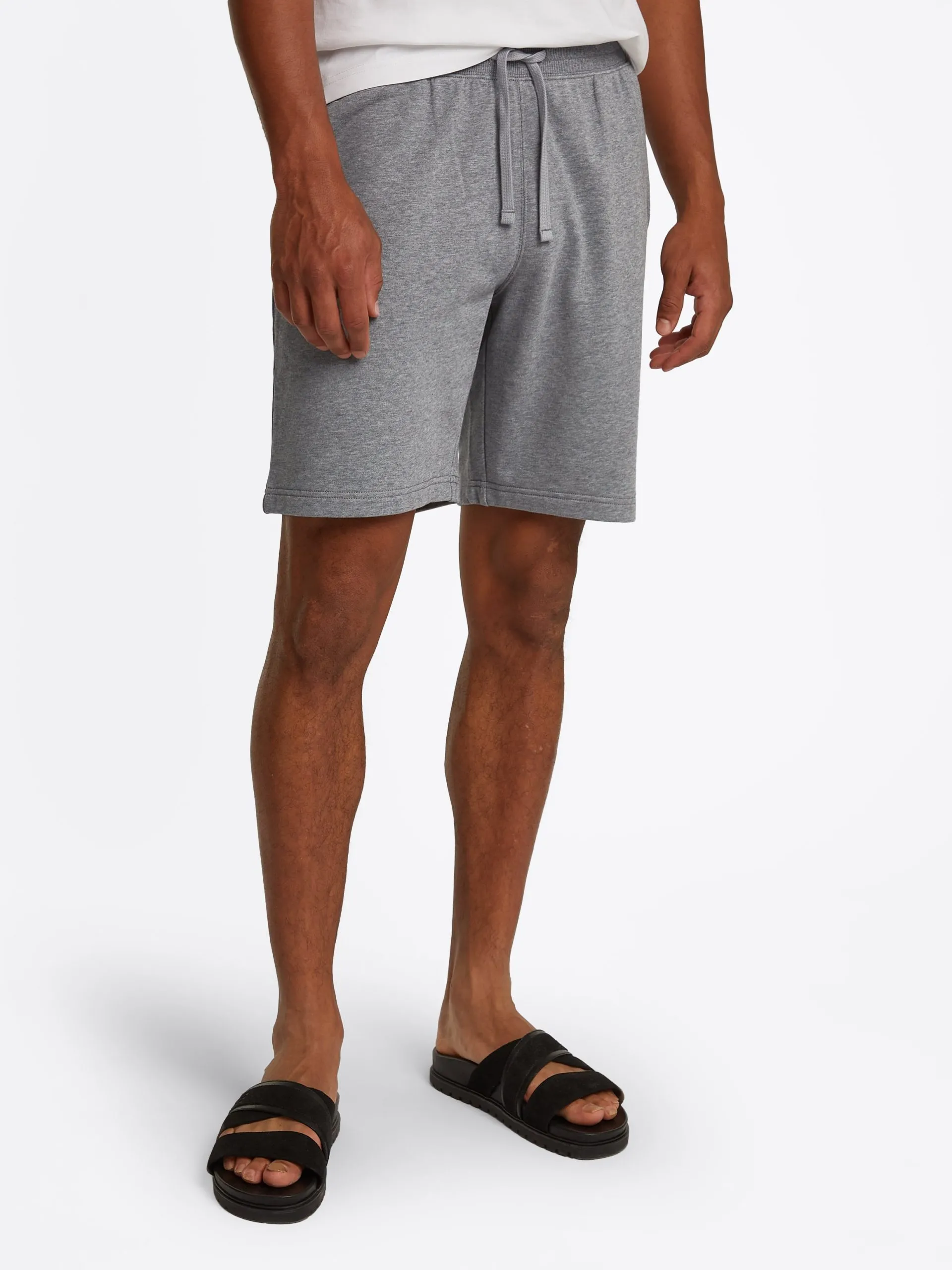 Bestickte Baumwoll-Jogginghose Grau