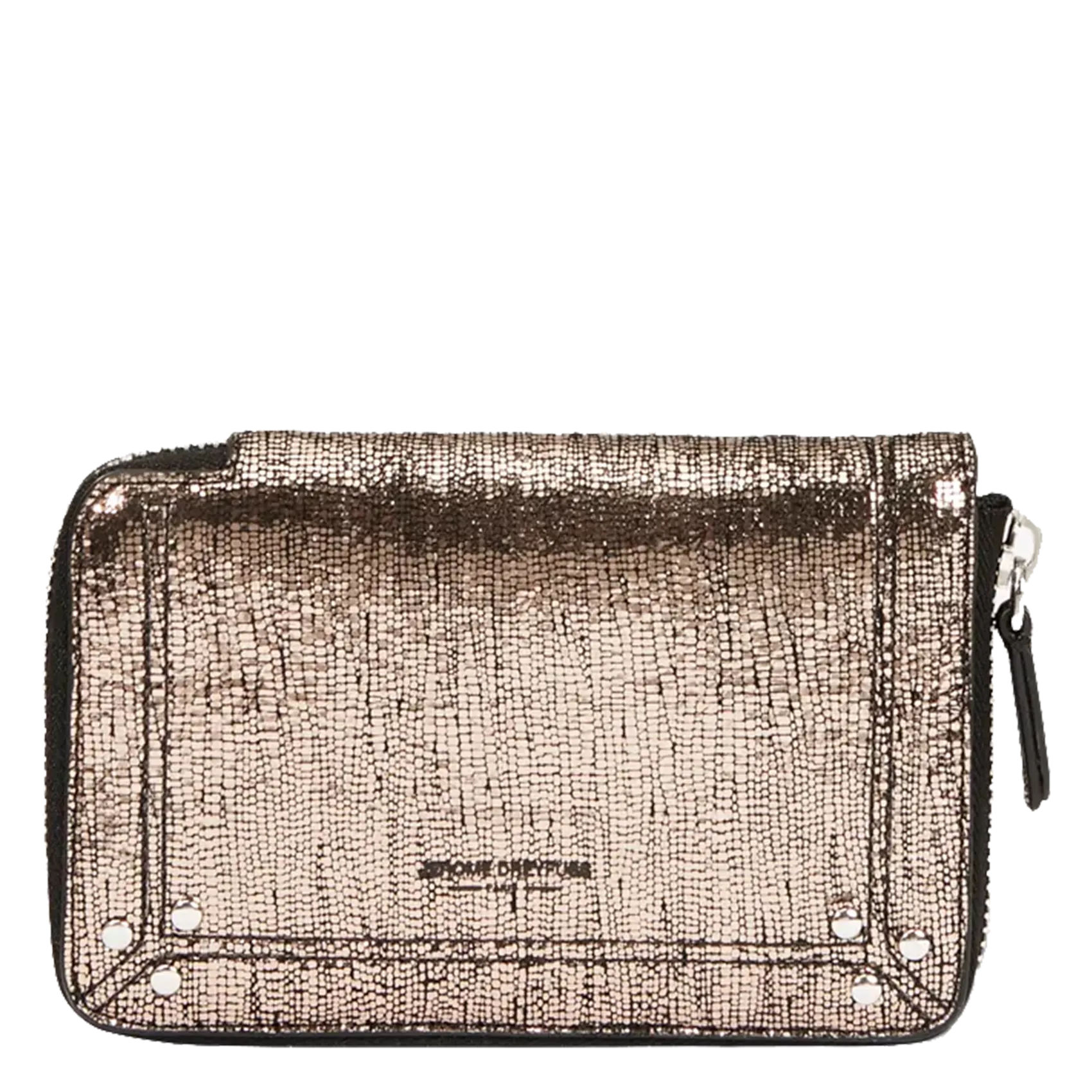 Lederbrieftasche mit Reißverschluss Golden JULIEN