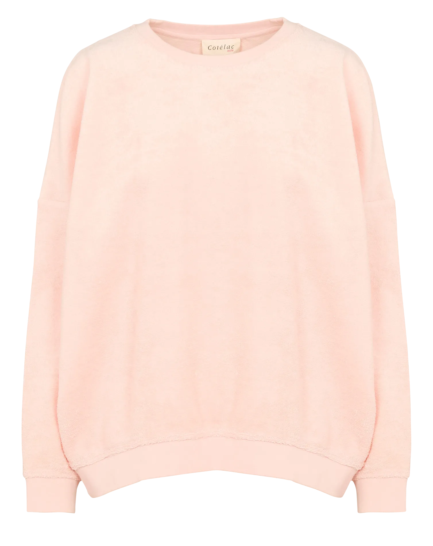 Baumwoll-Frottee-Sweatshirt Rot