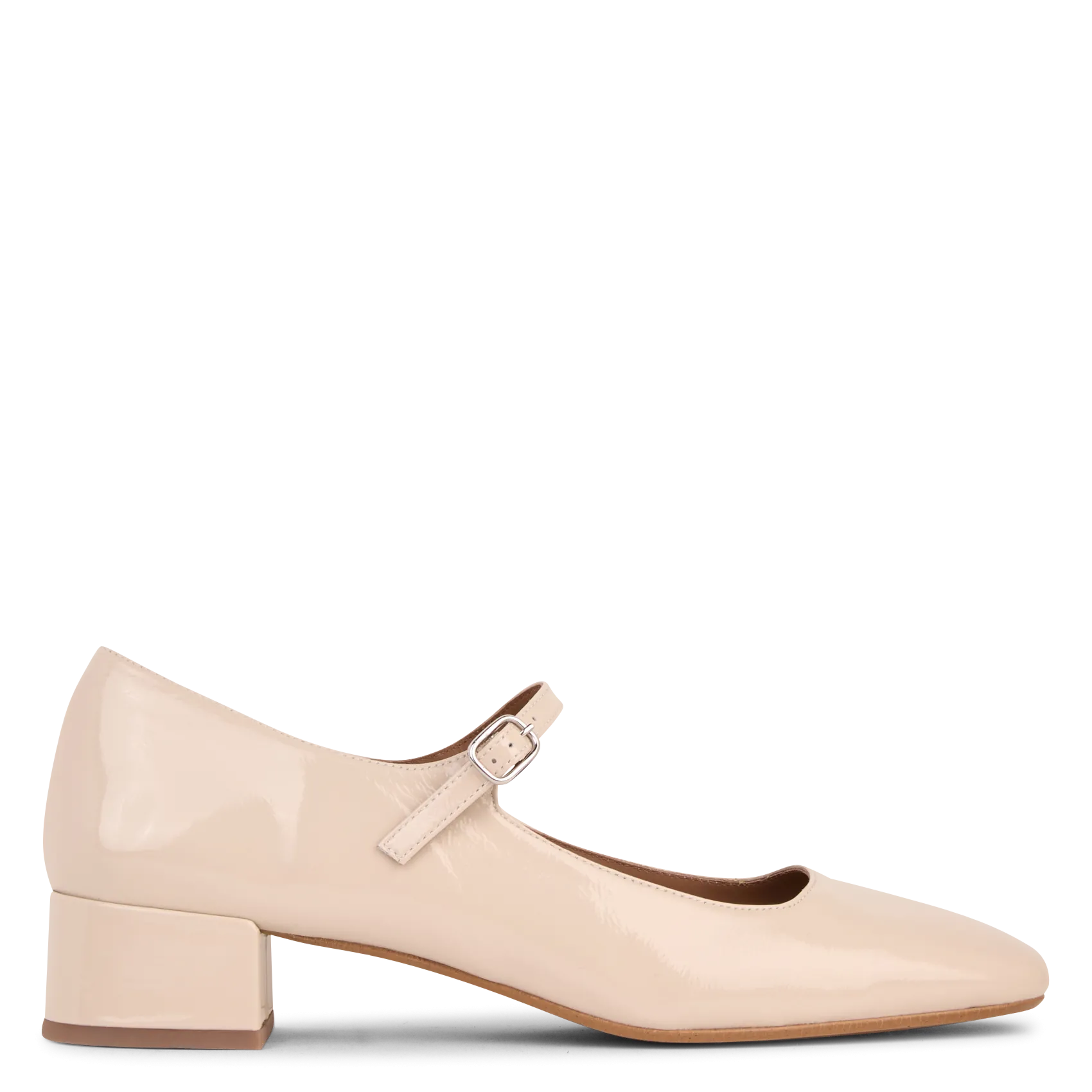 Baby Schuhe mit niedrigem Absatz aus Leder Beige BRENDA