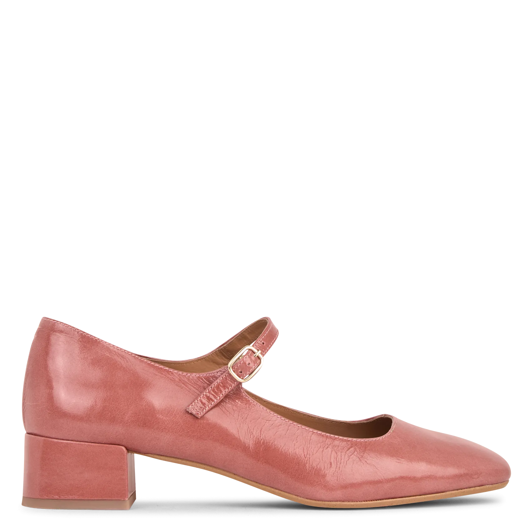 Baby Schuhe mit niedrigem Absatz aus gealtertem Leder Rosa BRENDA