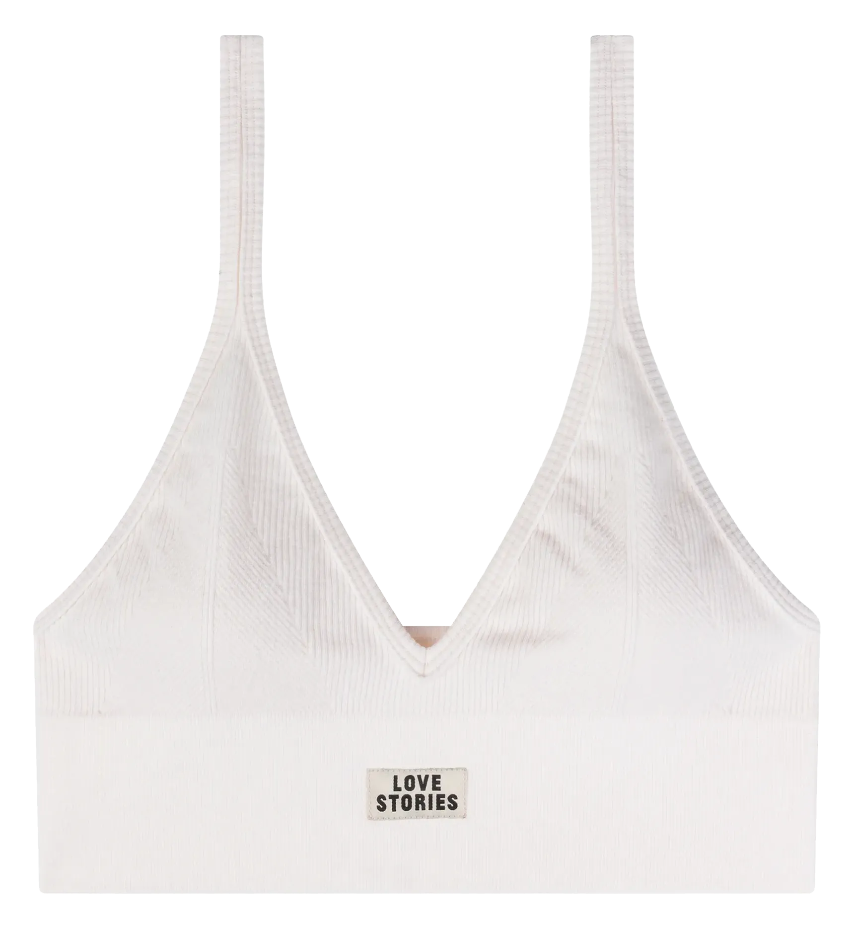 Sportliches Bralette mit Trägern Weiss POSEY