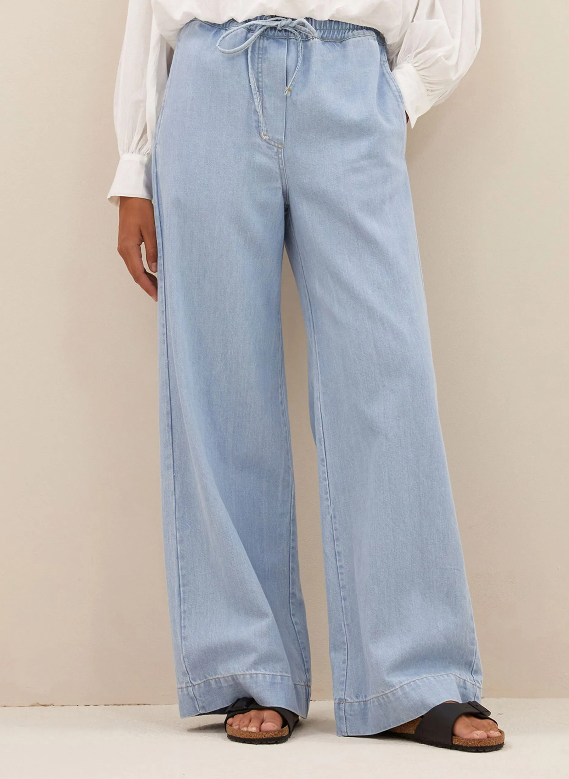 Weit geschnittene Jeans - aus Baumwolle Blau JEFF