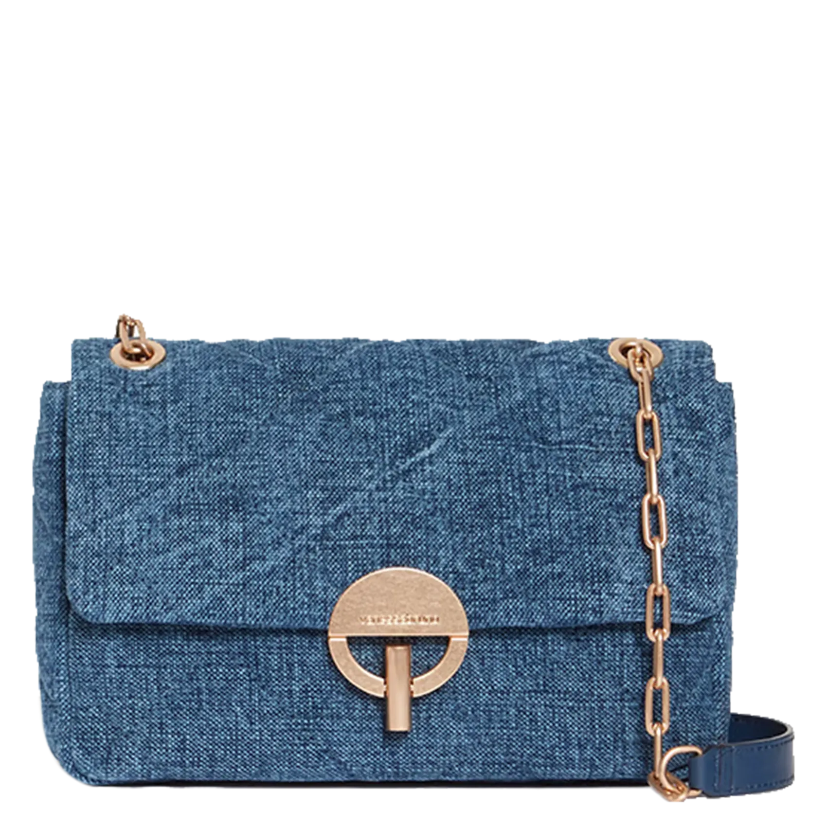 Umhängetasche aus Leinen Blau NANO MOON