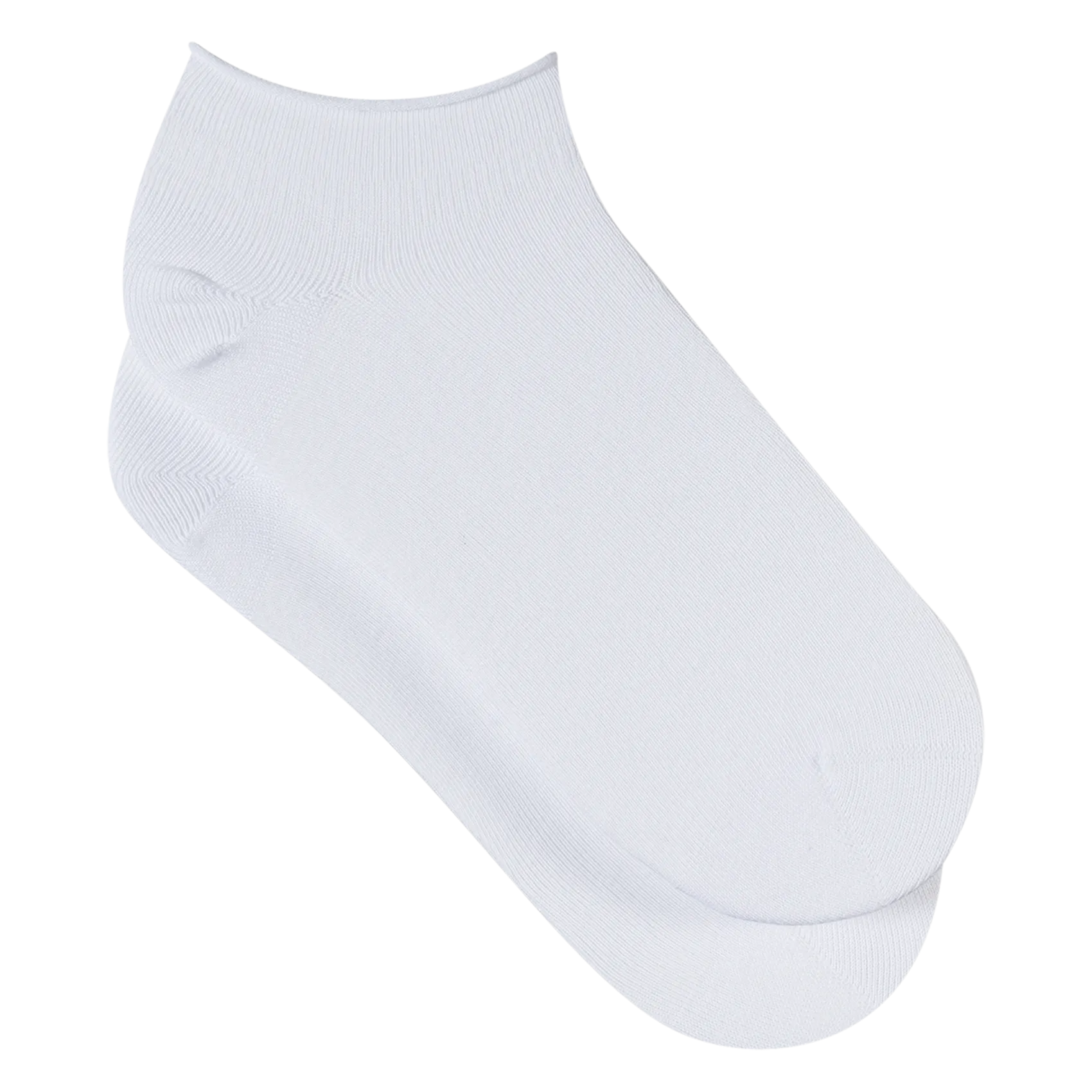 Kurze Socken aus Baumwoll-Mix Weiss FLEUR DE PEAU