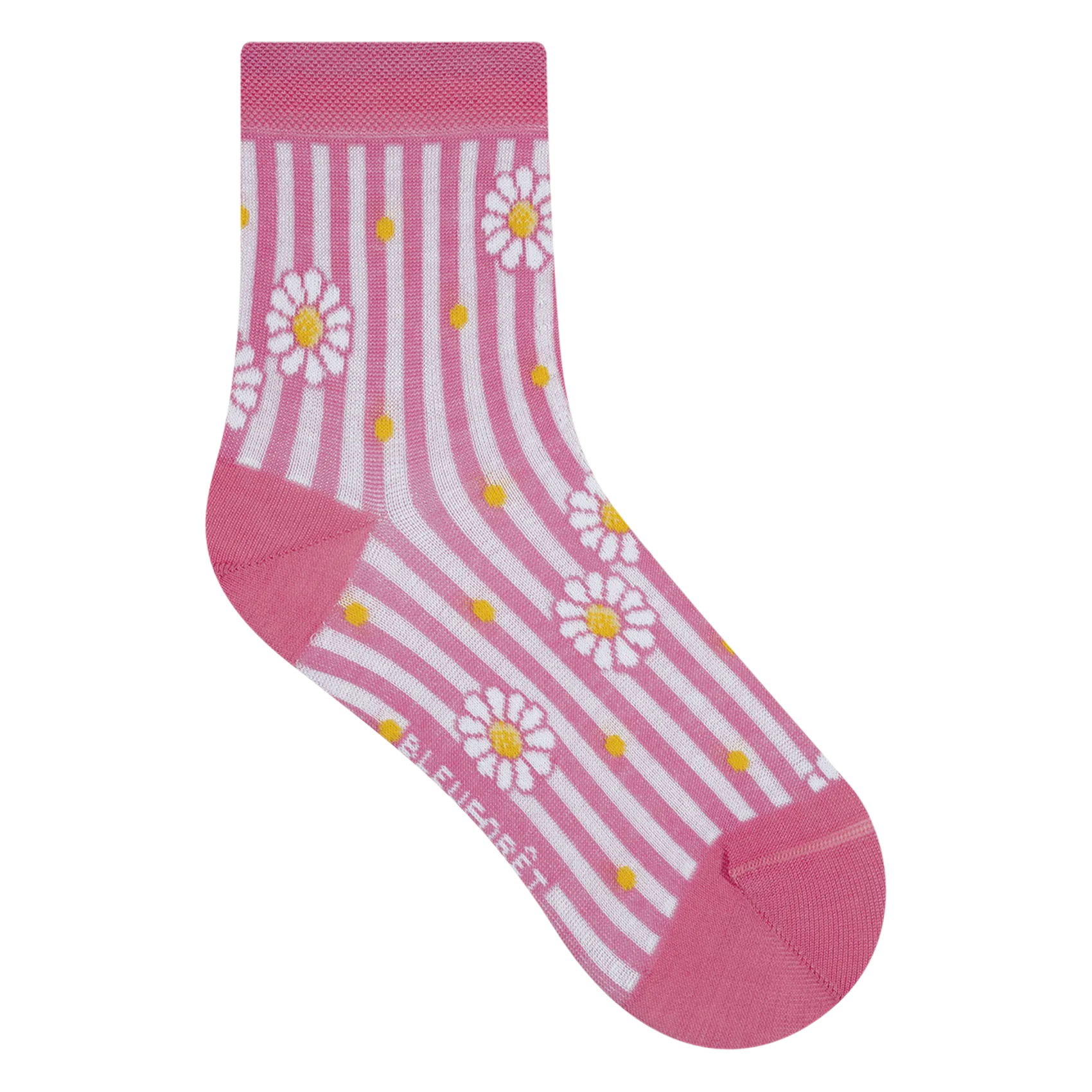 Socken aus Baumwoll-Mix mit Print Rosa