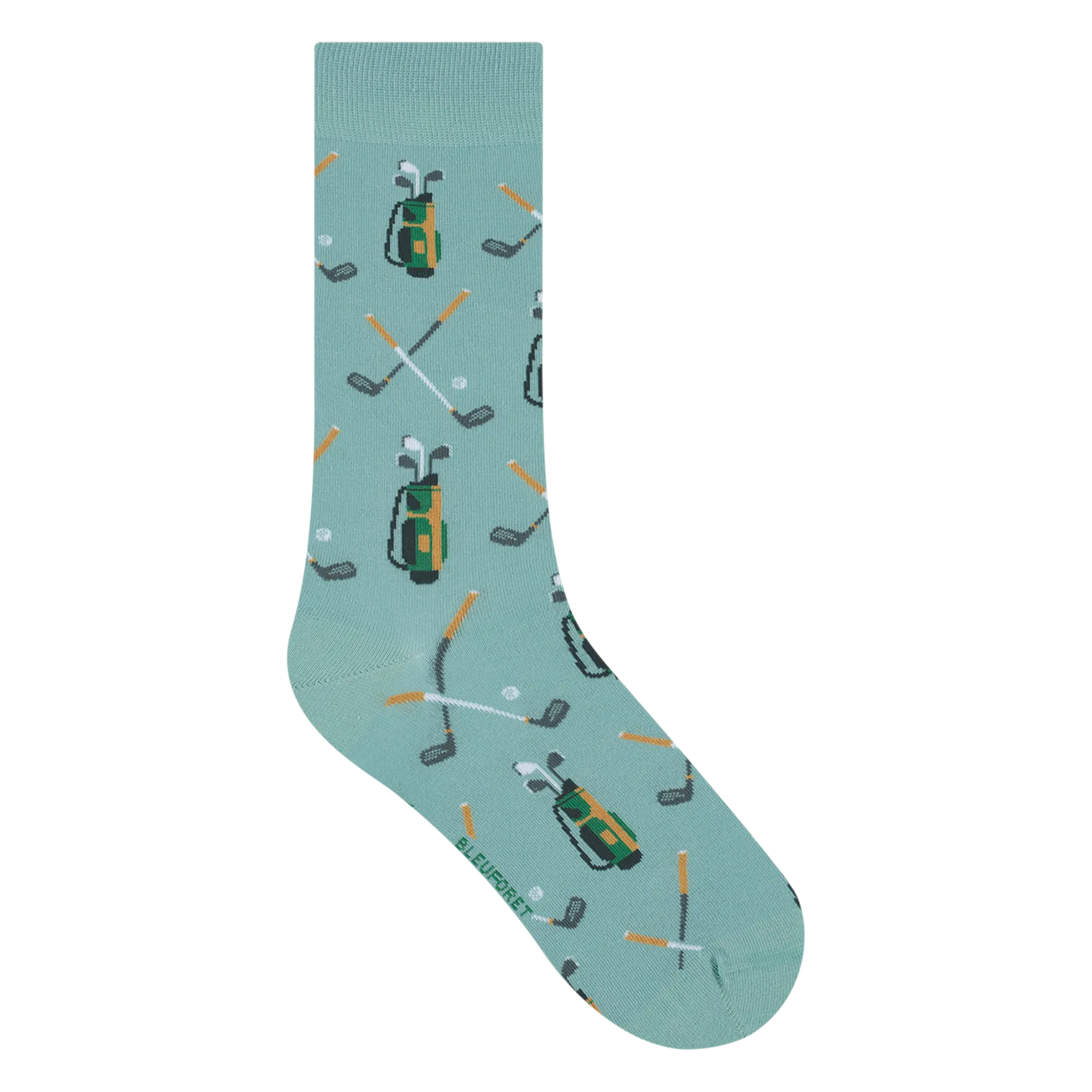 Socken aus Baumwoll-Mix mit Print Blau