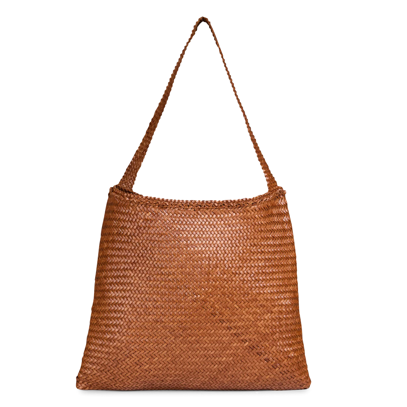 Geflochtene Leder-Tasche Braun ARS TOTE