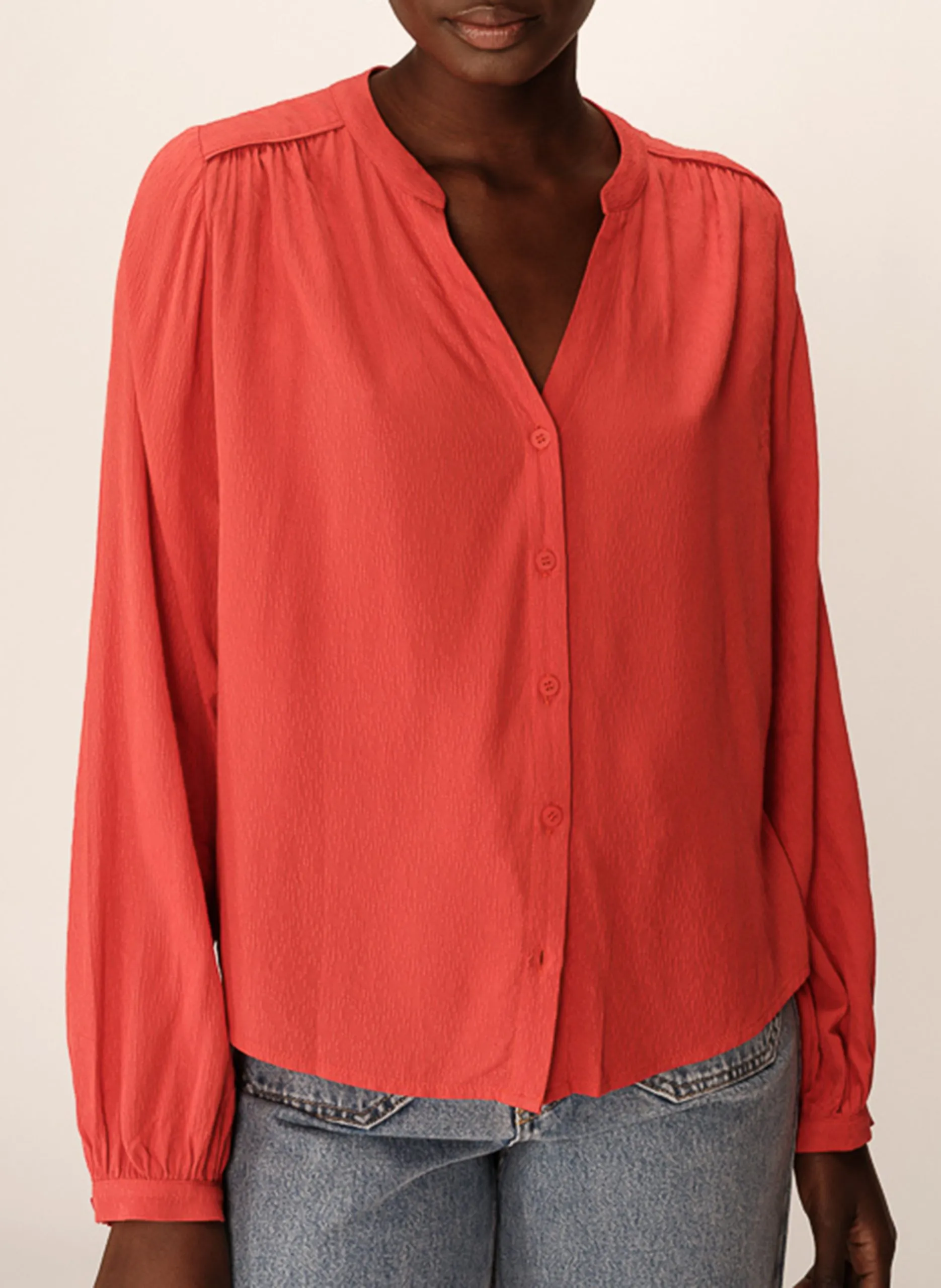 Bluse mit Rundhalsausschnitt Braun PERRONE