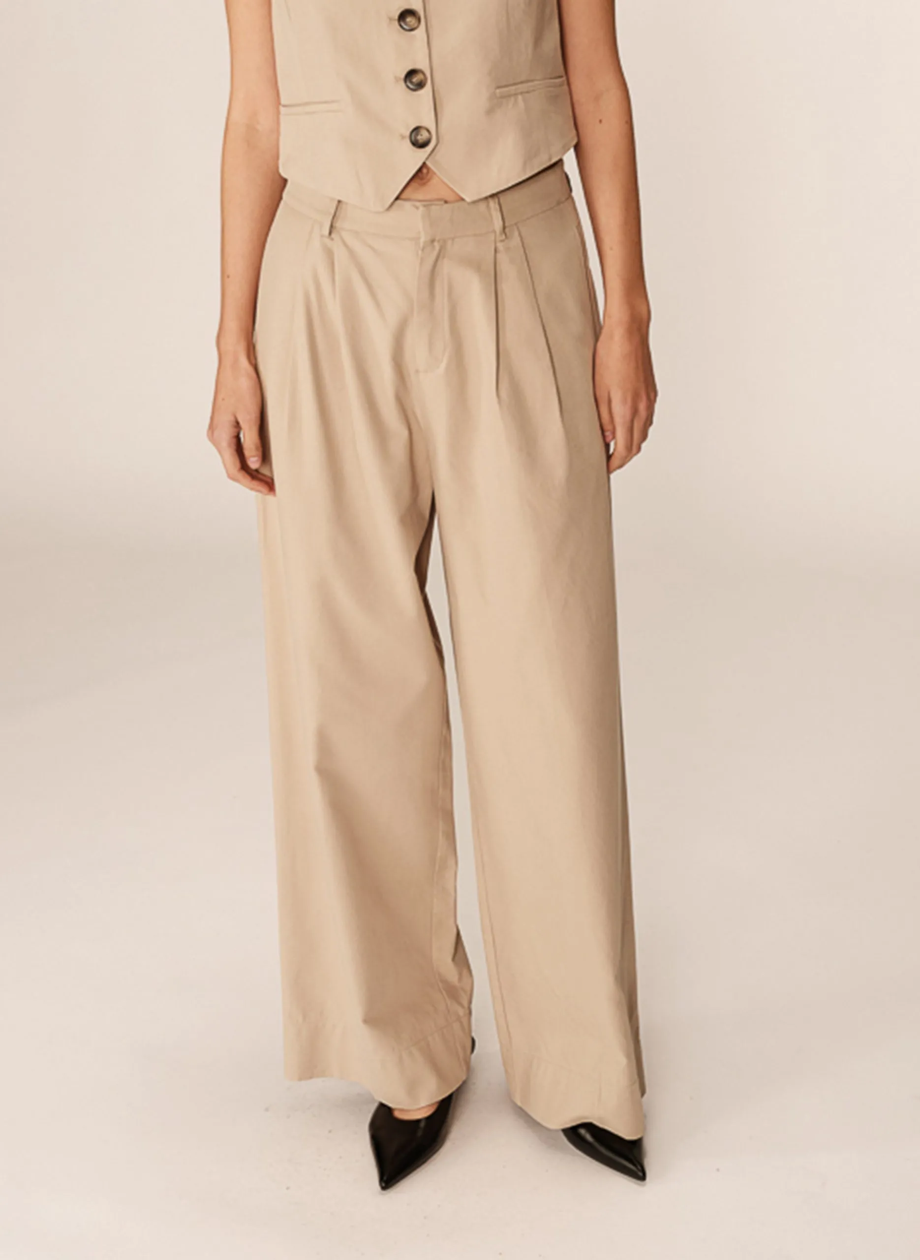 Chinohose aus Baumwoll-Mix Beige PETER