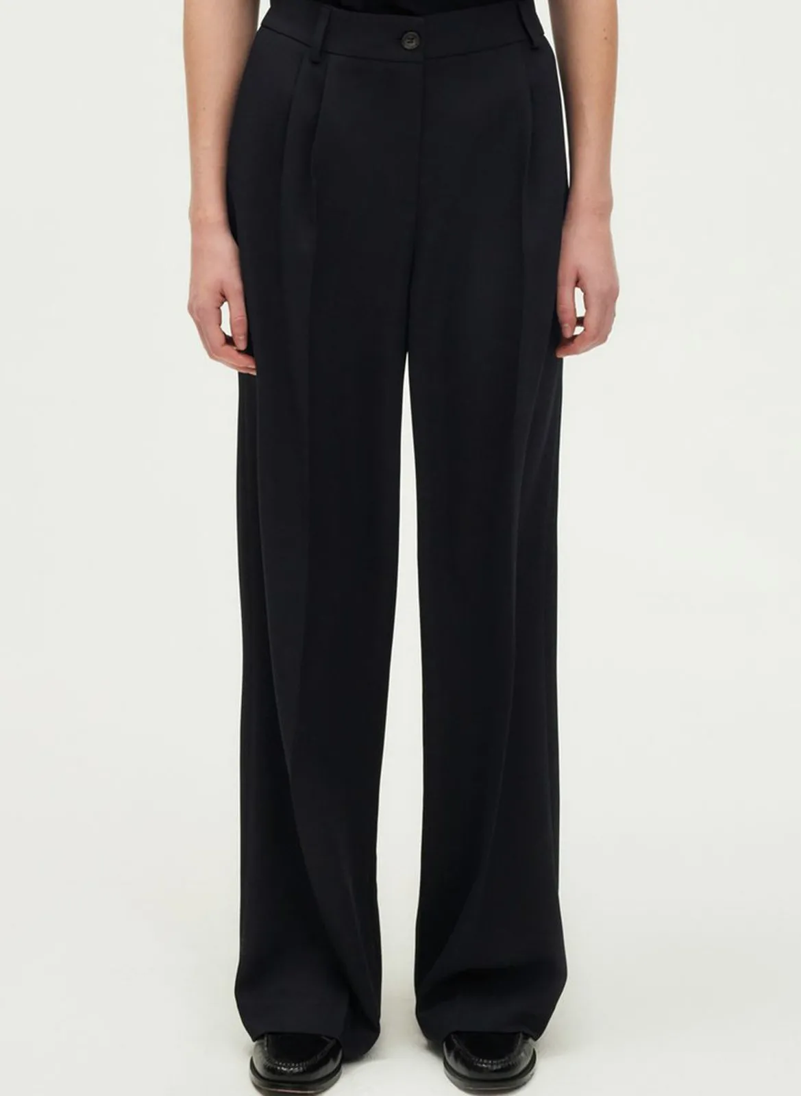 Anzughose mit Bügelfalten Blau LAELA