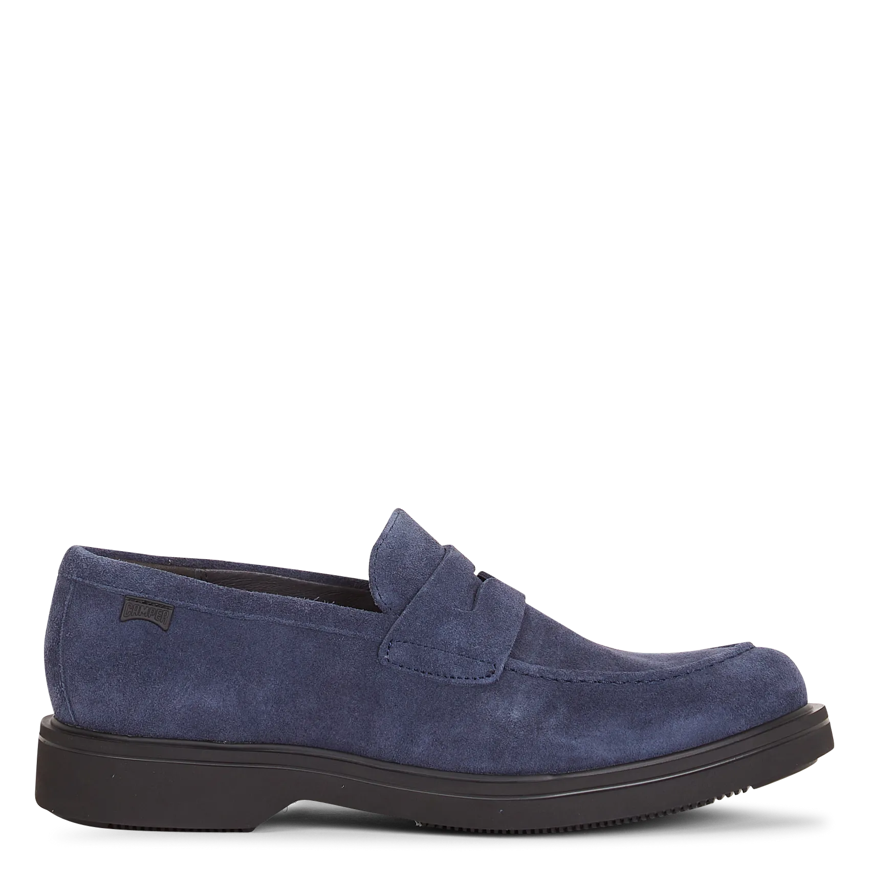 Slipper aus Leder Blau