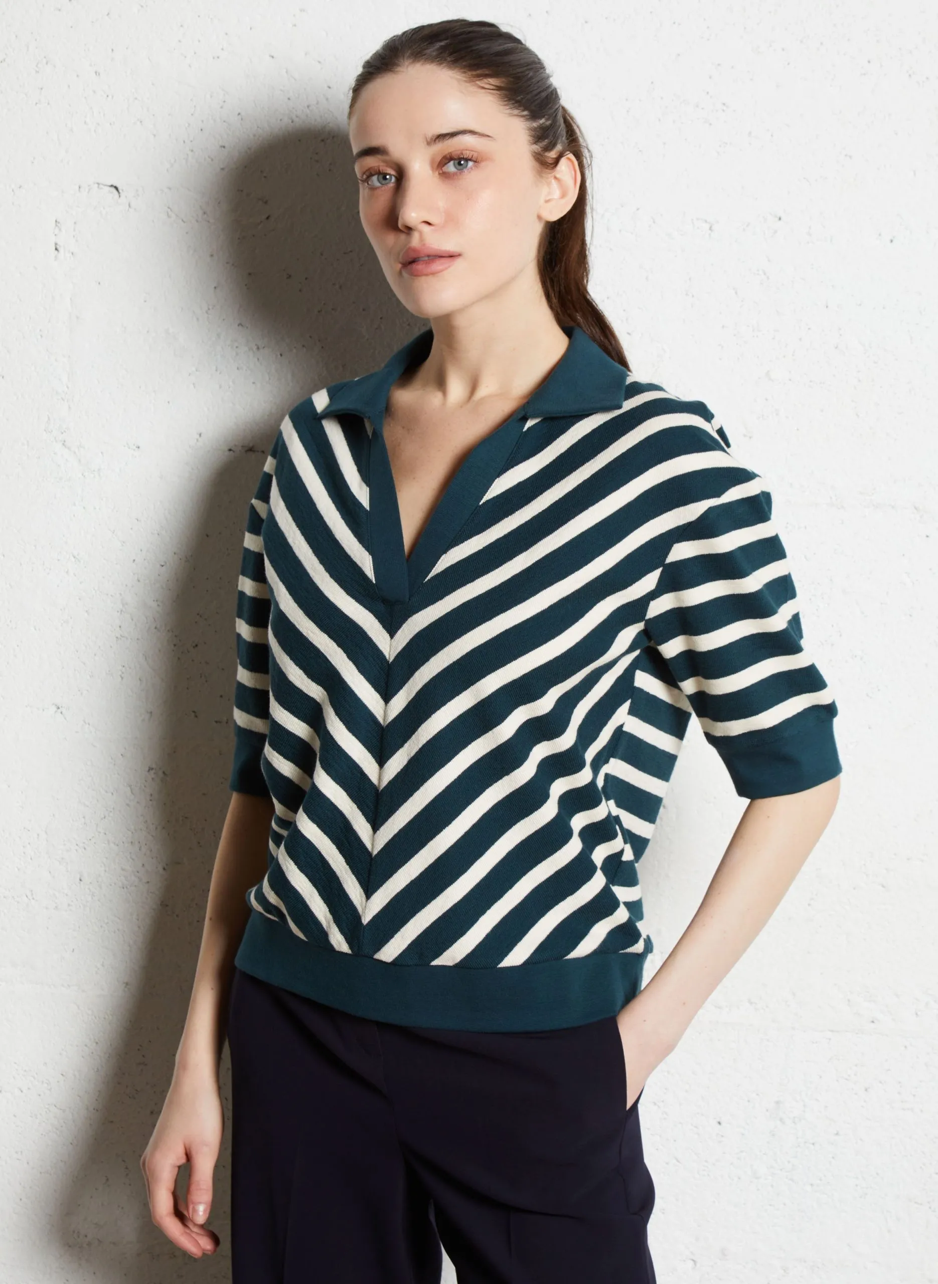 Baumwollpolo Grun PABLO