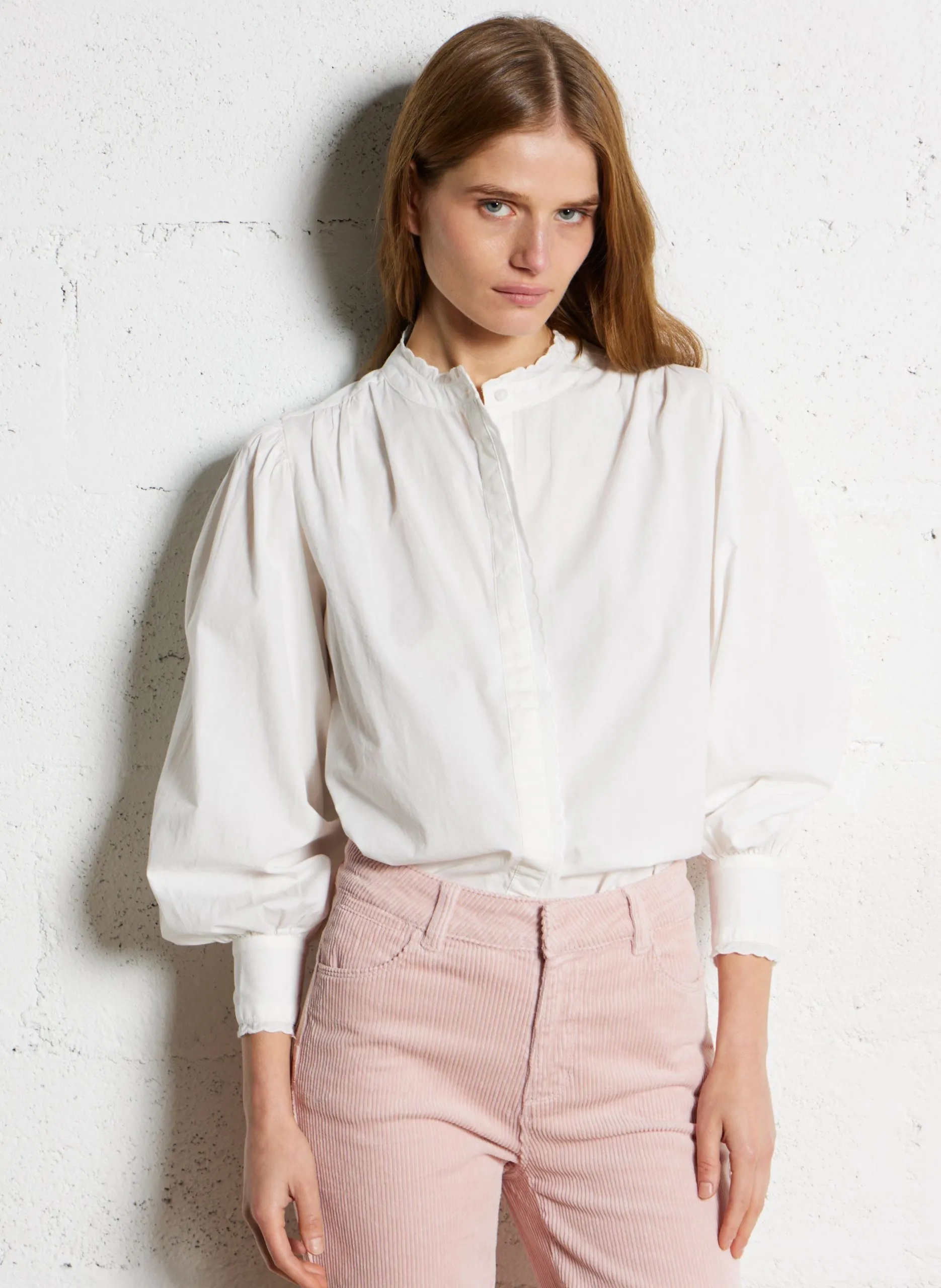 Colonel - Einfarbiges Hemd Weiss PEYTON