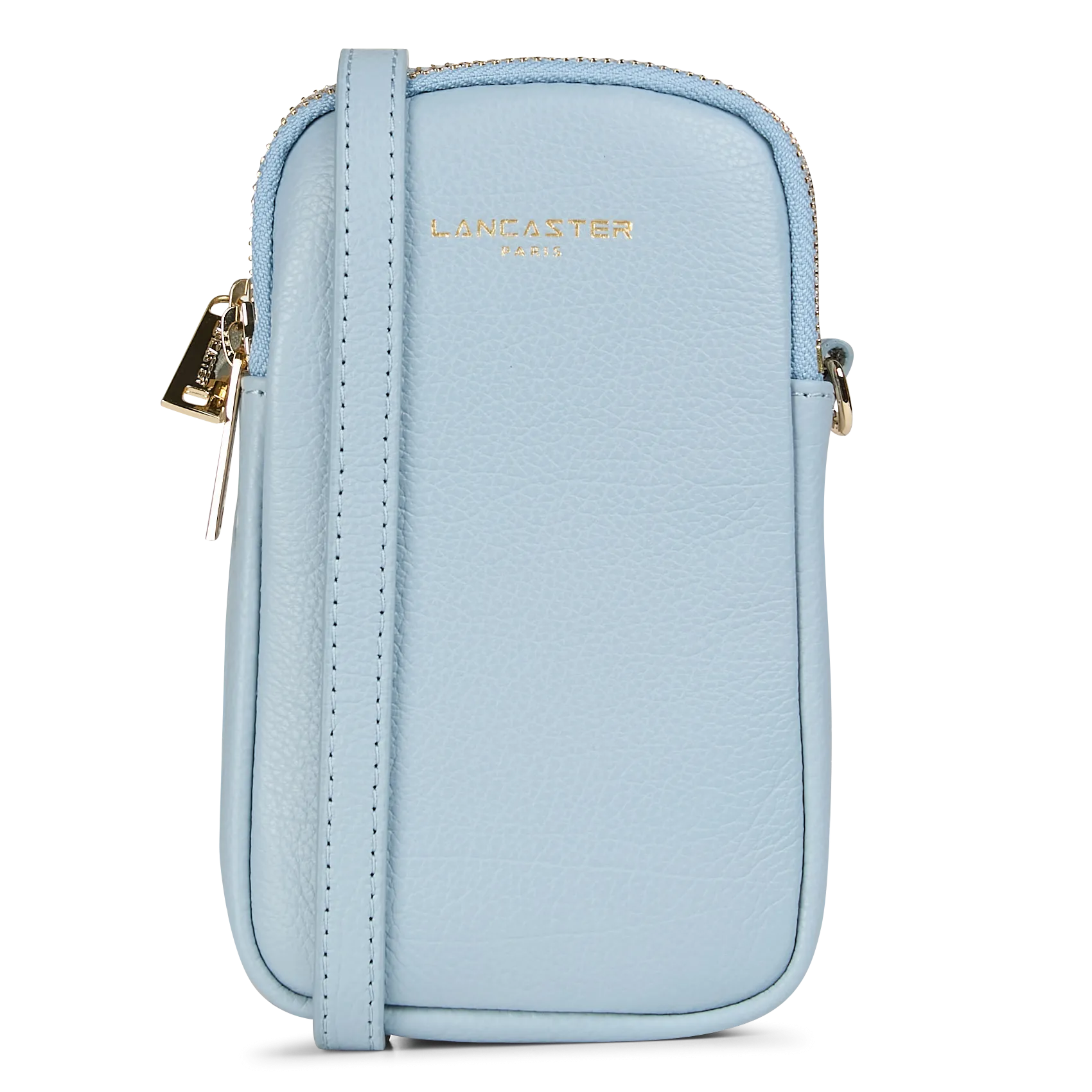 Handytasche aus Leder Blau DUNE