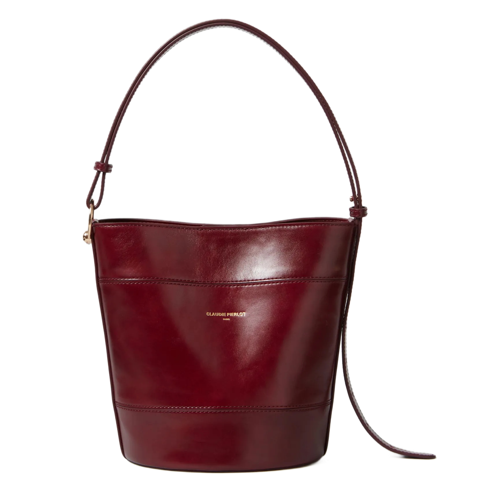 Beuteltasche aus Leder Rot