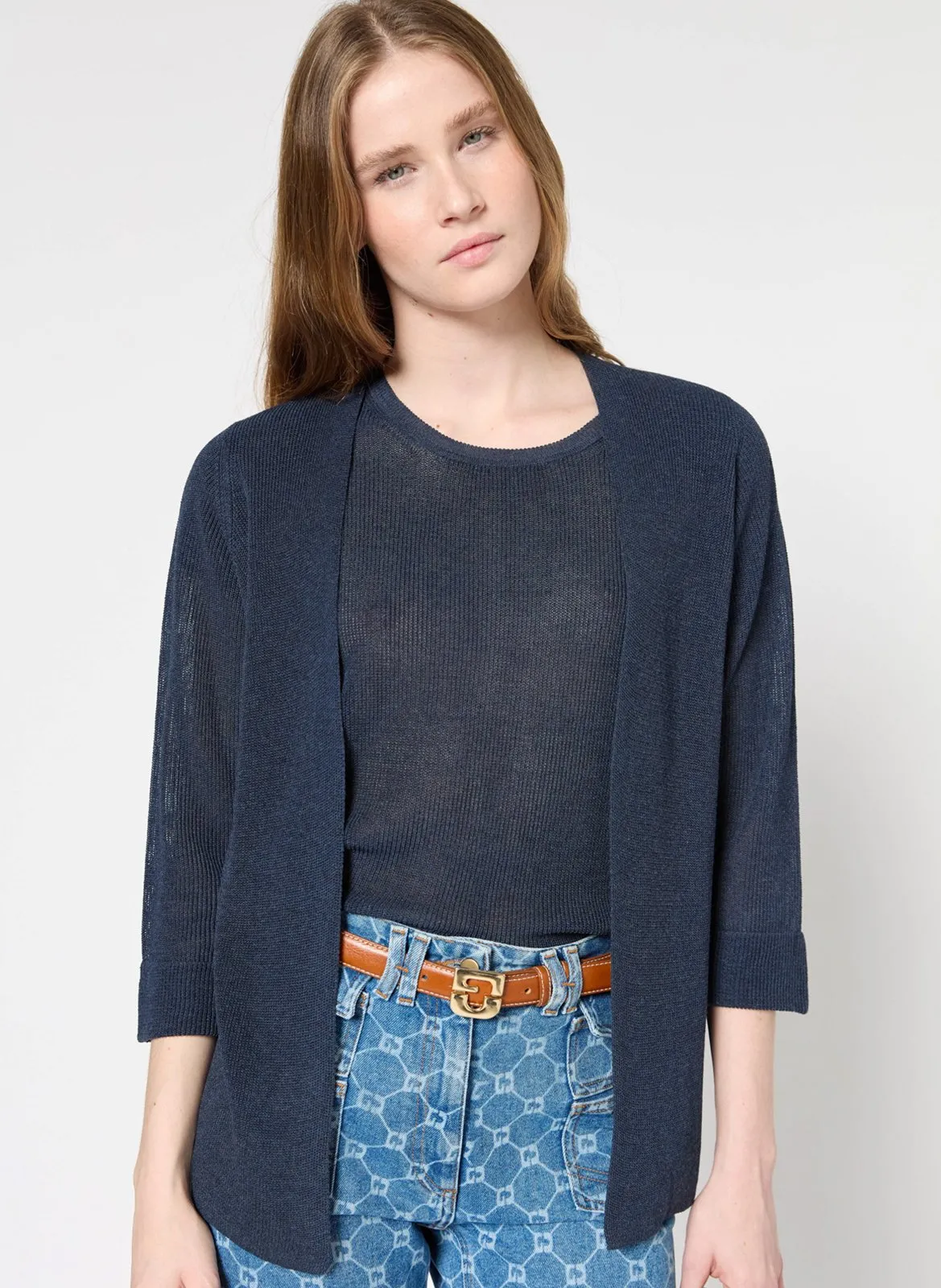 Strickjacke Blau JANIS