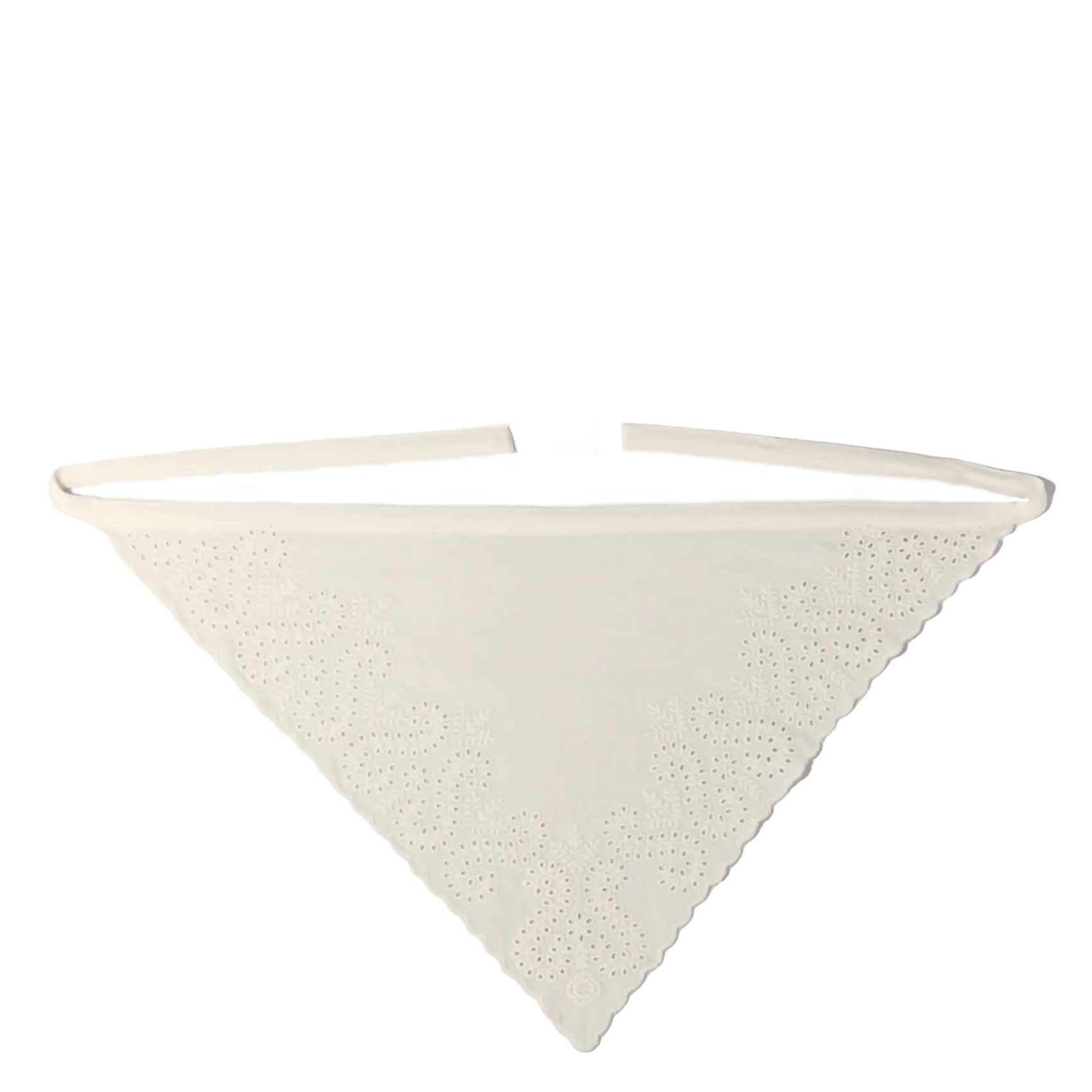 Haarband aus bestickter Baumwolle Weiss