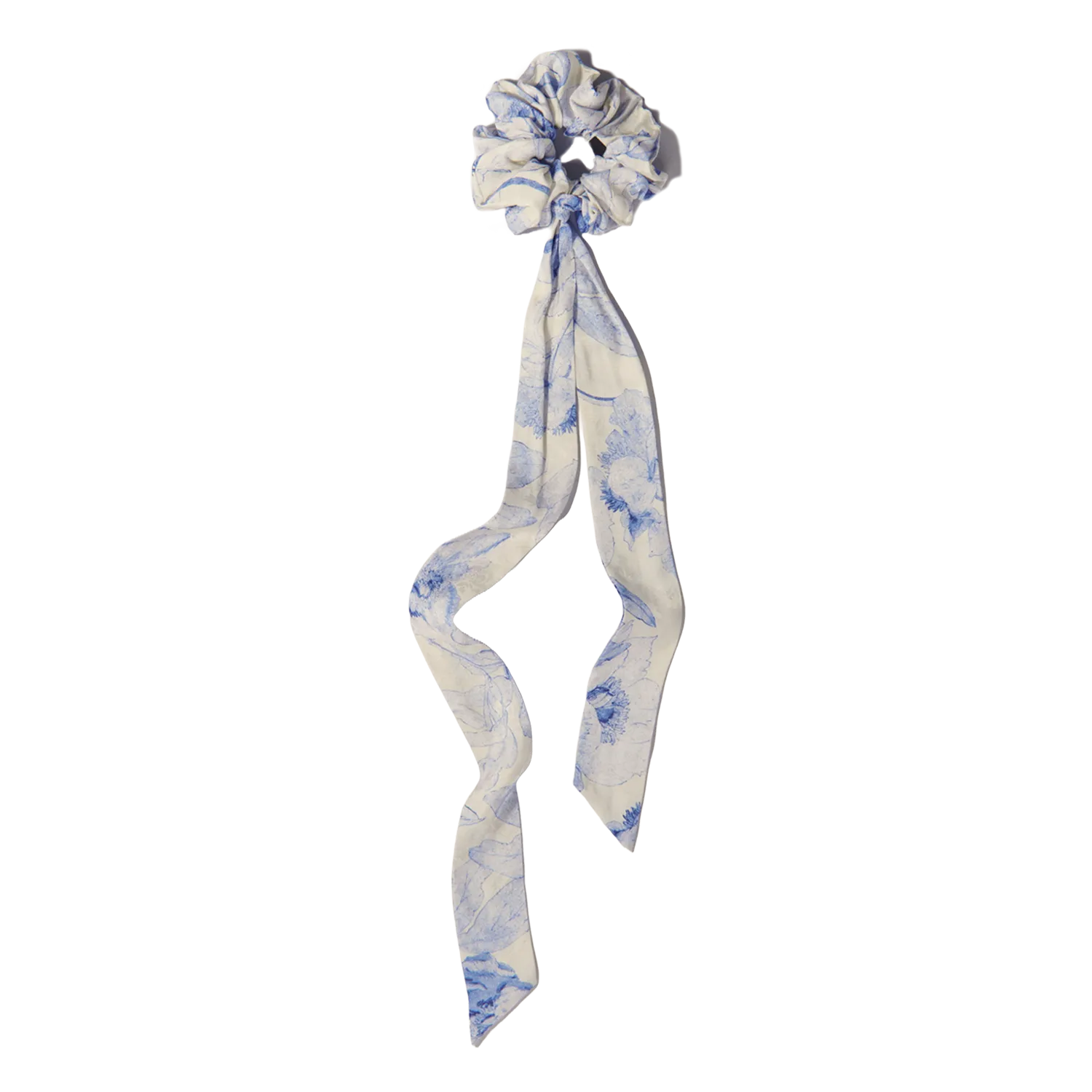 Bedruckter Scrunchie Weiss