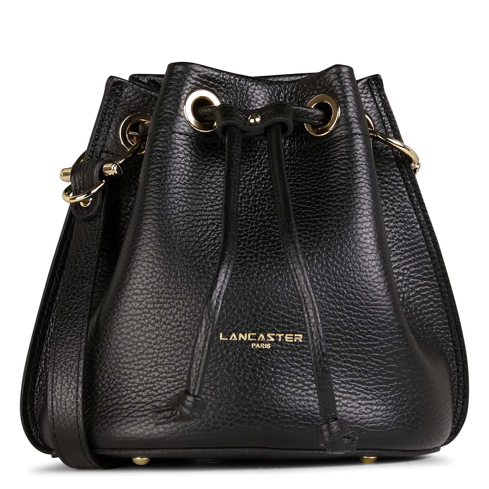 Beuteltasche aus Leder Schwarz ALBA