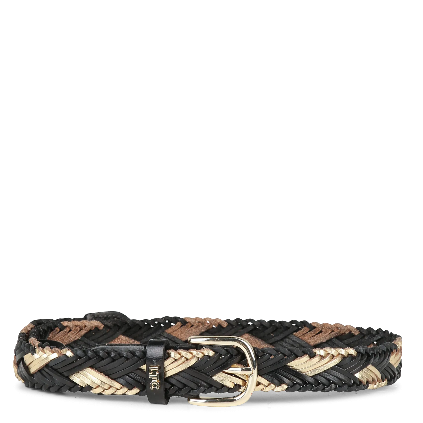 Dardara - Geflochtener Ledergürtel Schwarz JAKARTA