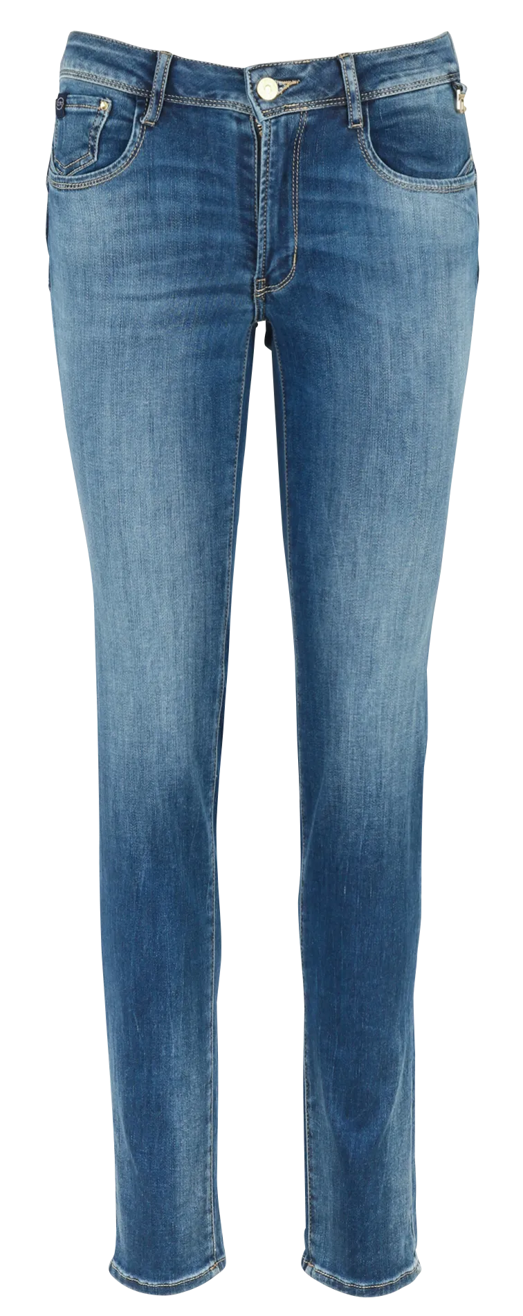High Waist Slim Fit Jeans Blau NEA