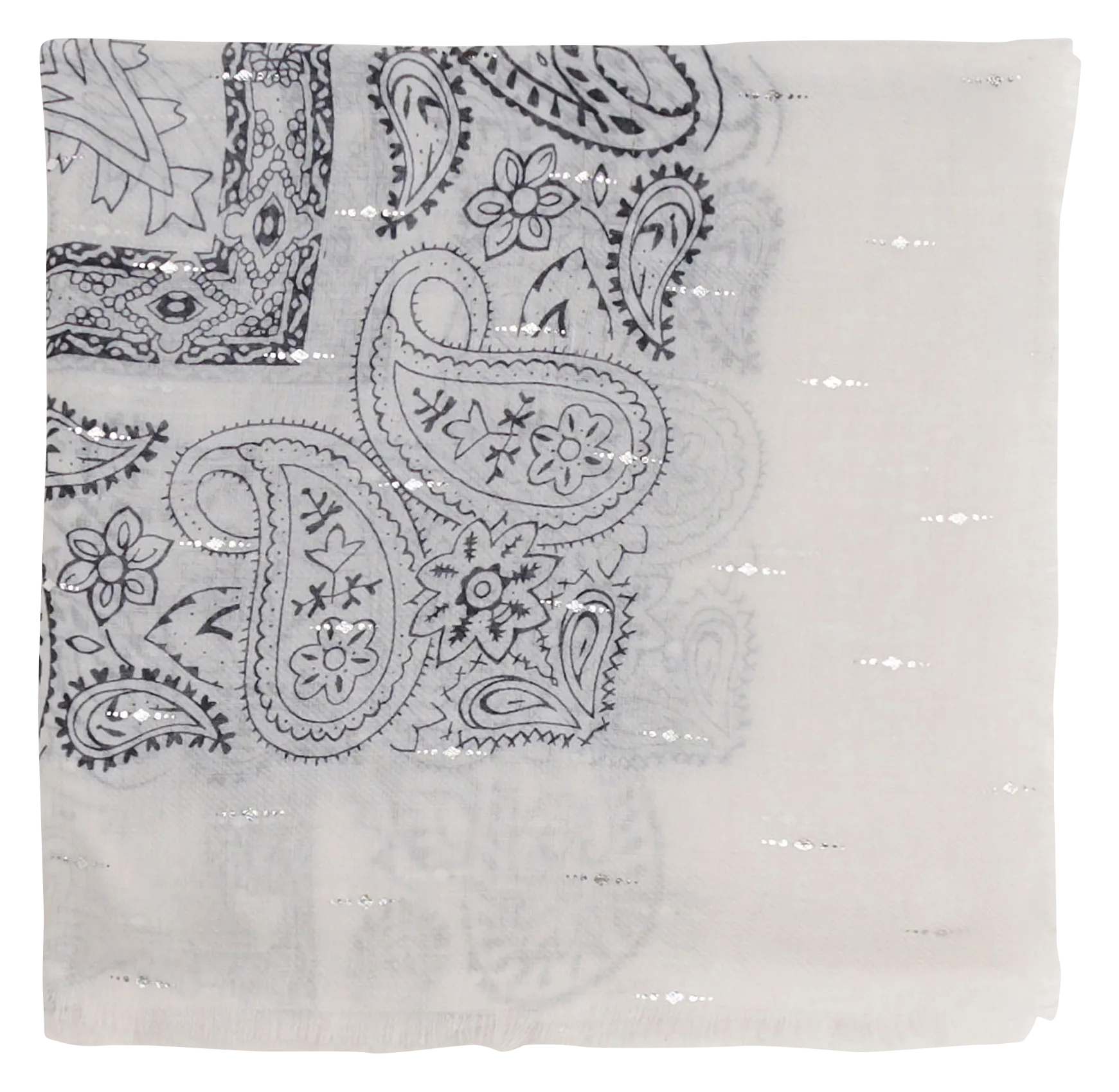 Bedrucktes Tuch Weiss BANDANA