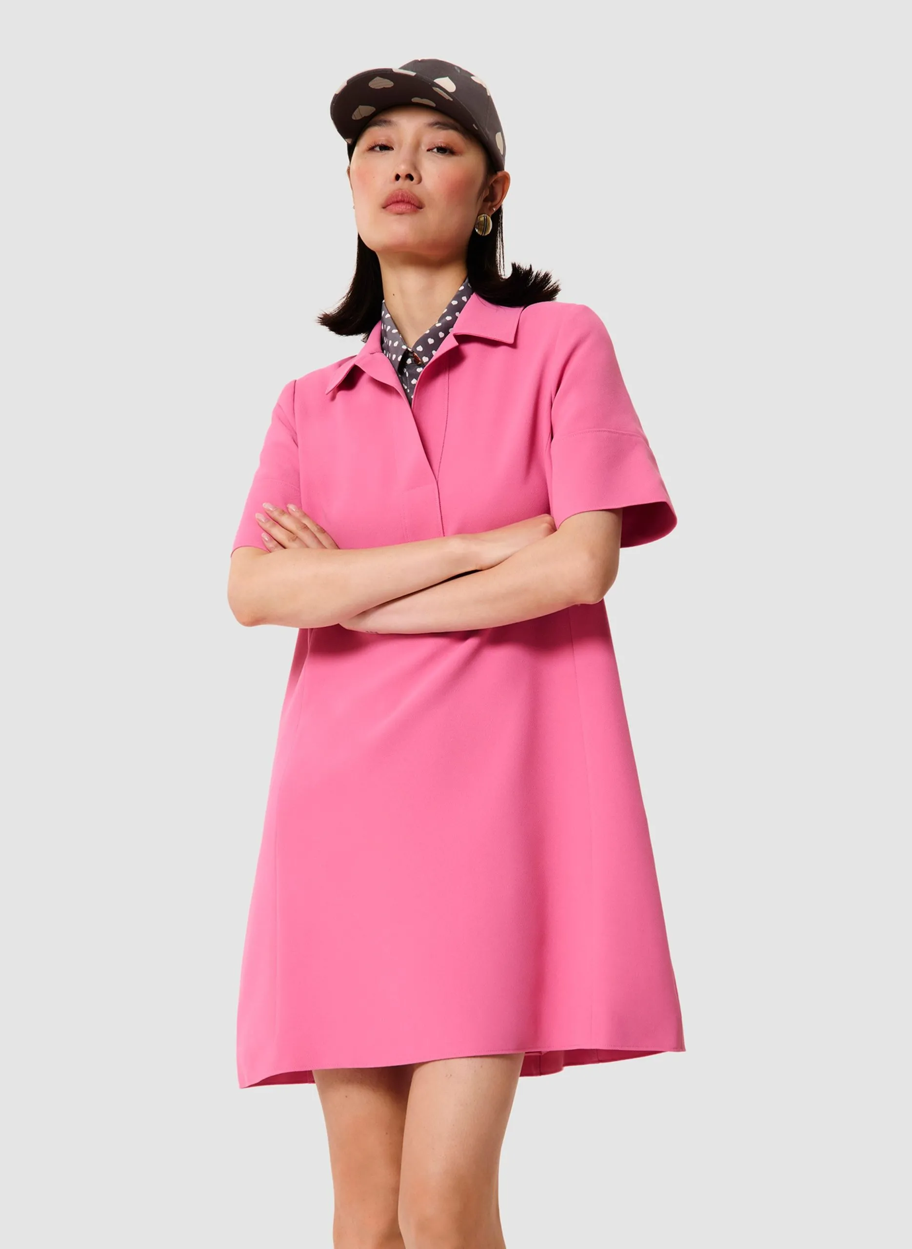 Ausgestelltes, kurzes Kleid Rosa ROBBY