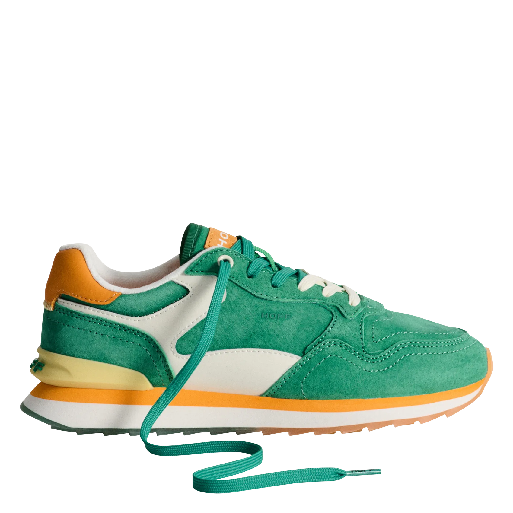 Niedrige Ledersneaker Grun VIRDIS