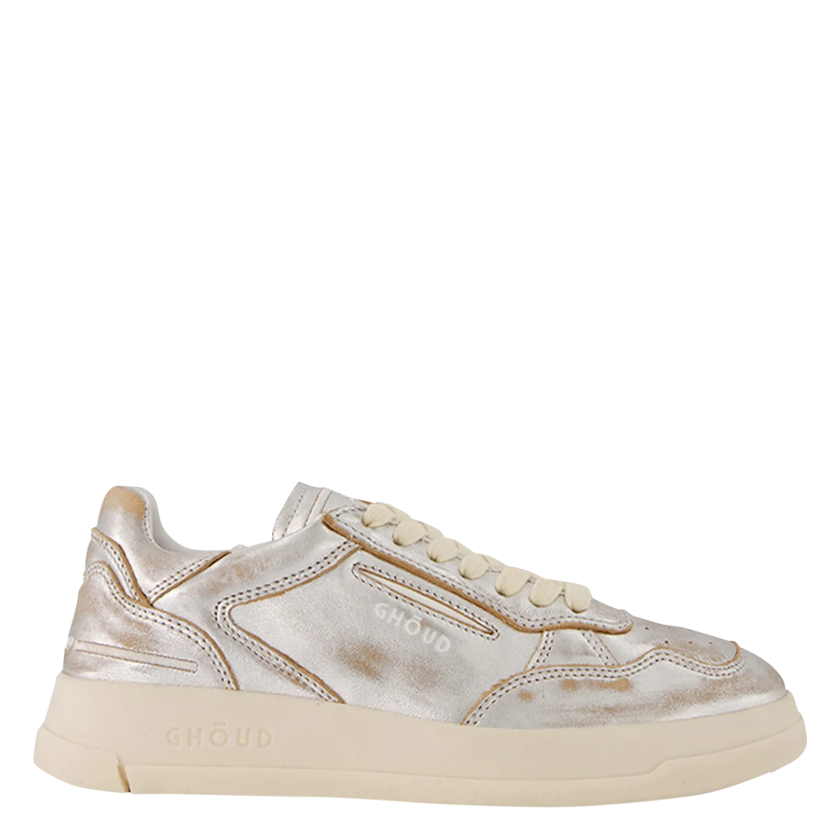 Flache Sneaker mit Pailletten Silber TWEENER BR