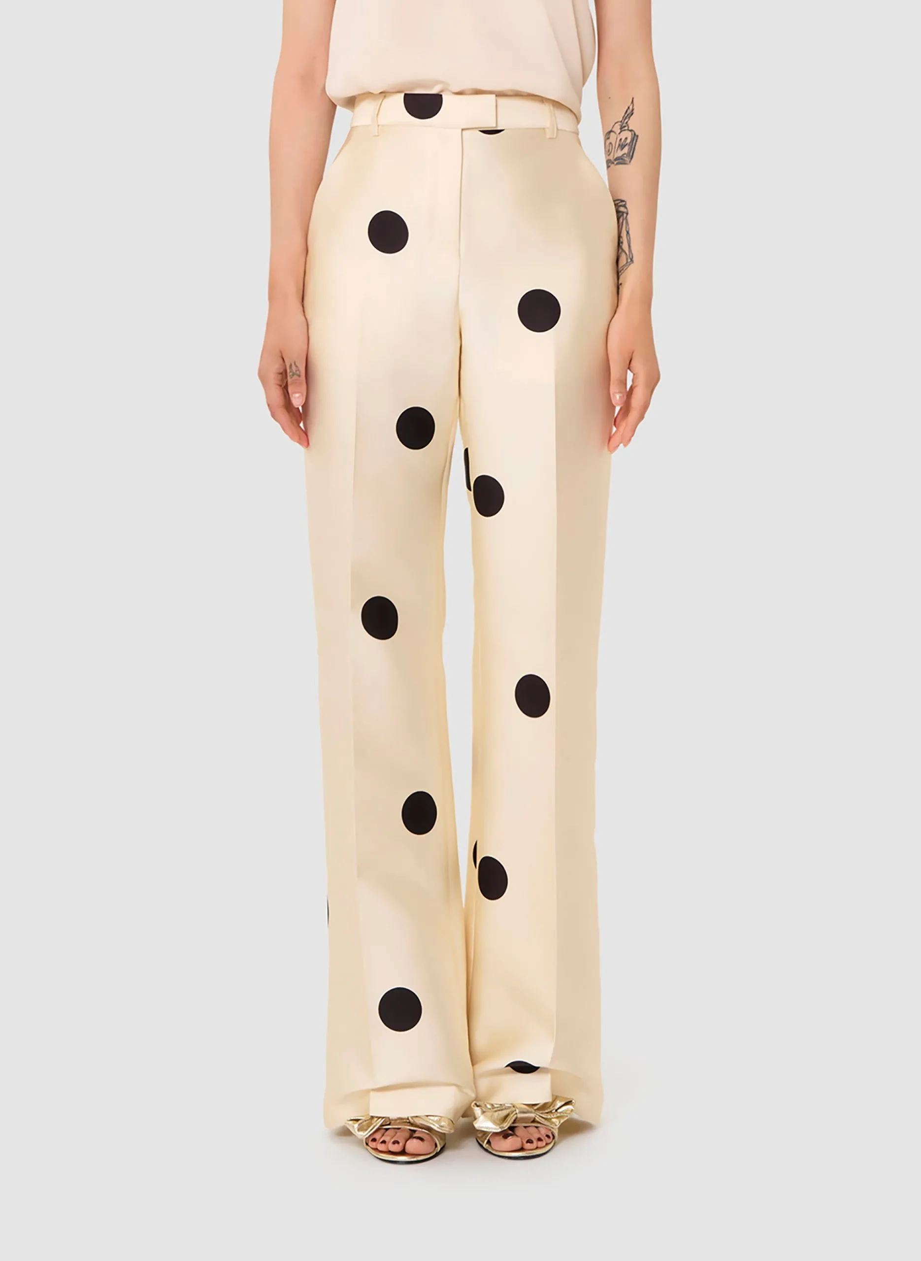 Bedruckte Slimfit-Hose Beige PITT