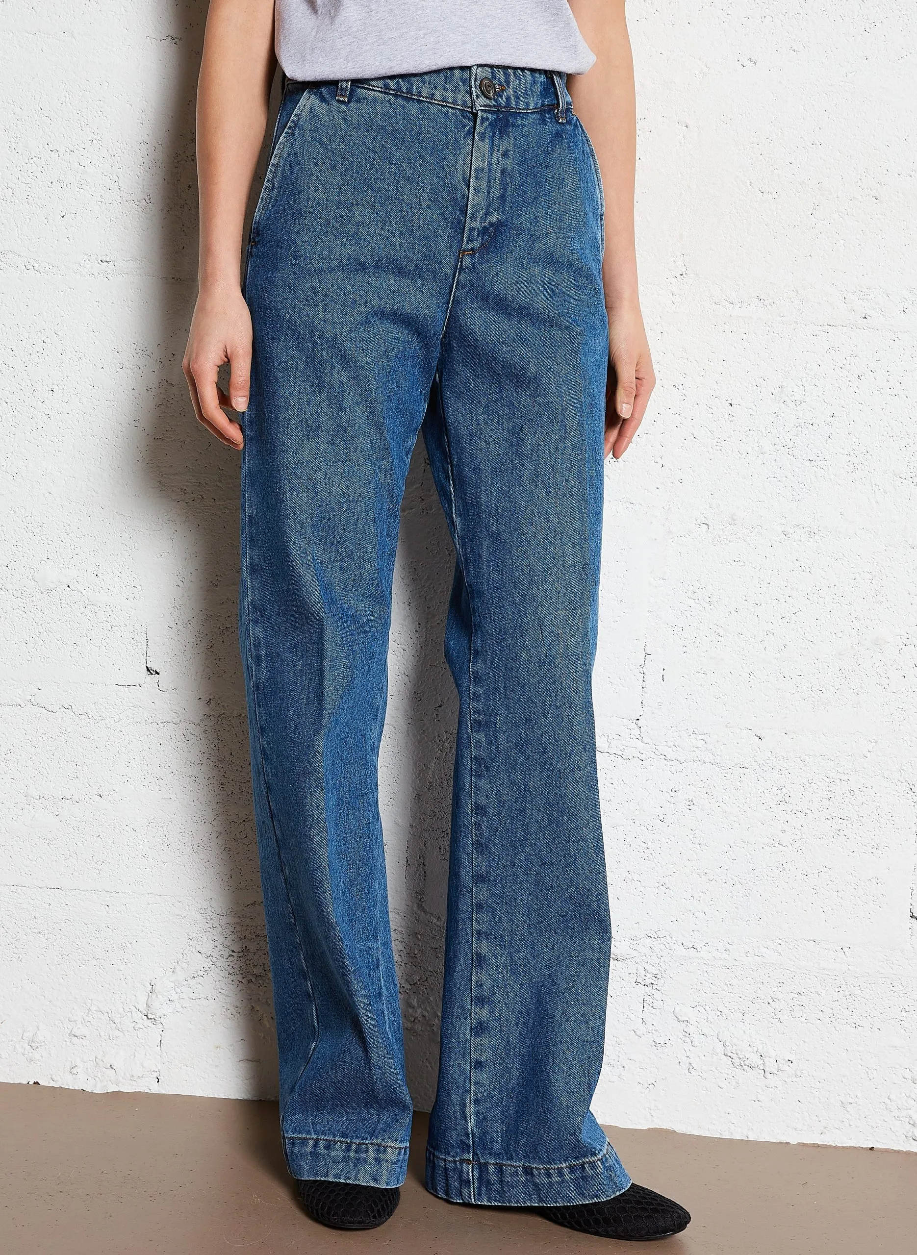 Bootcut-Jeans aus Baumwolle Blau CALIFORNIA