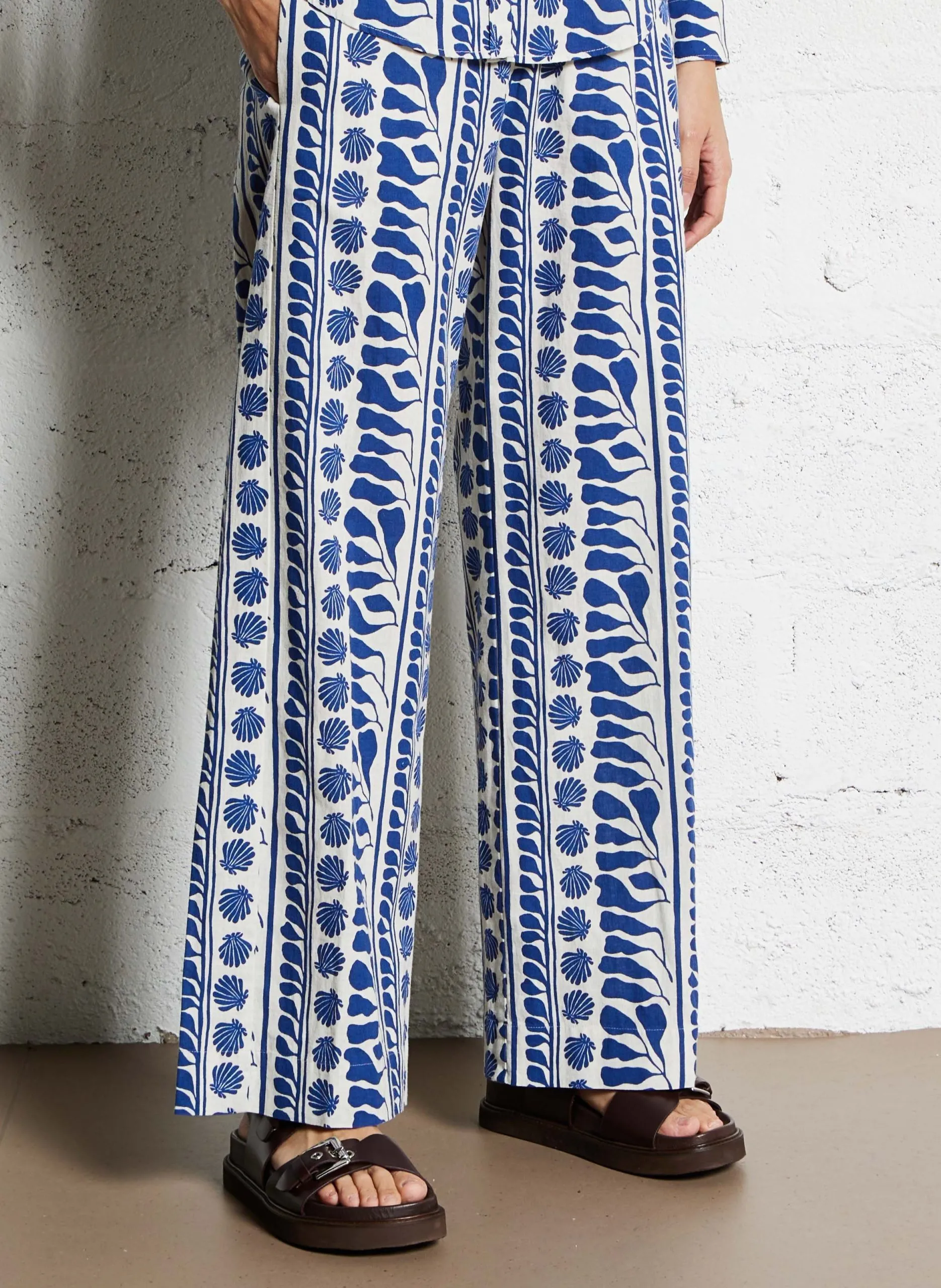 Bundfaltenhose Blau PALERME